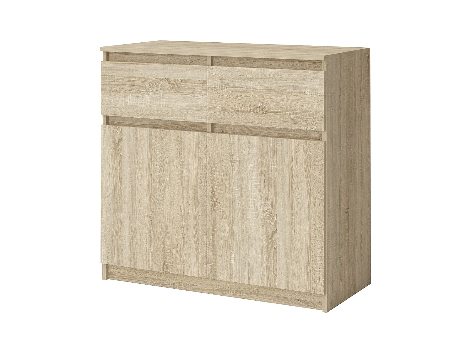 Comò  piccolo con 2 cassetti e 2 ante rovere CG41