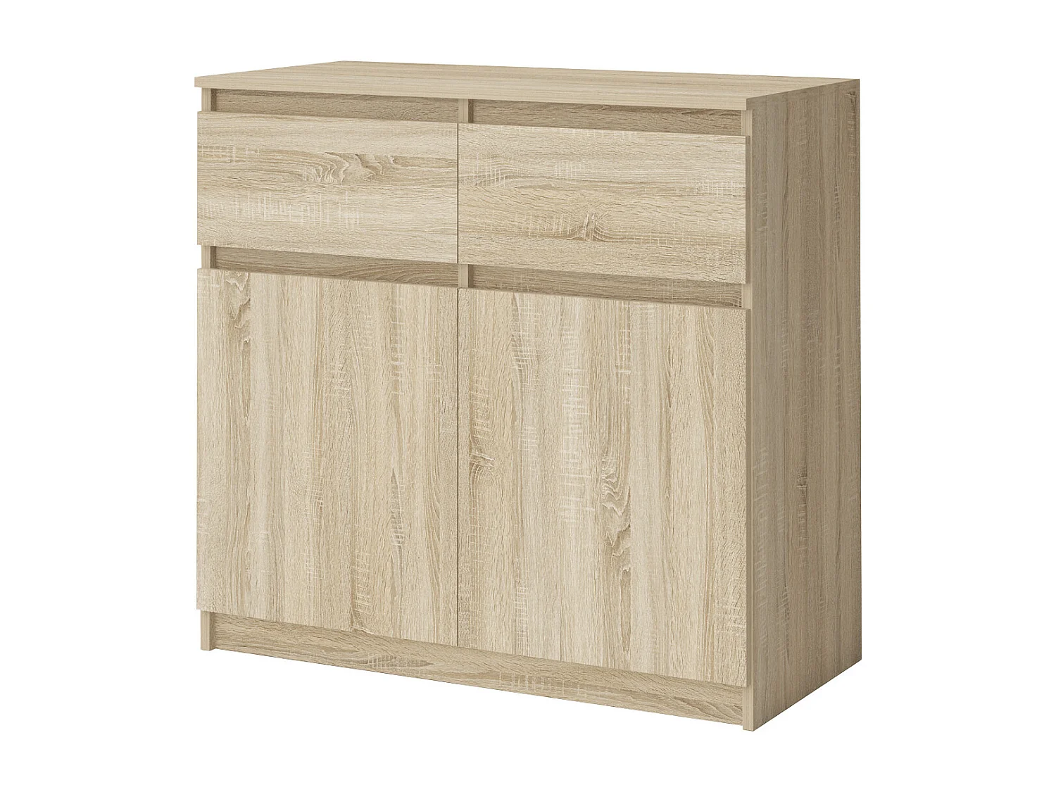 Comò  piccolo con 2 cassetti e 2 ante rovere CG41