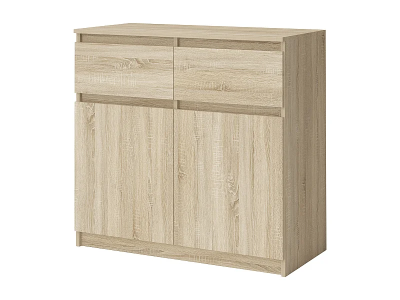 Comò  piccolo con 2 cassetti e 2 ante rovere CG41
