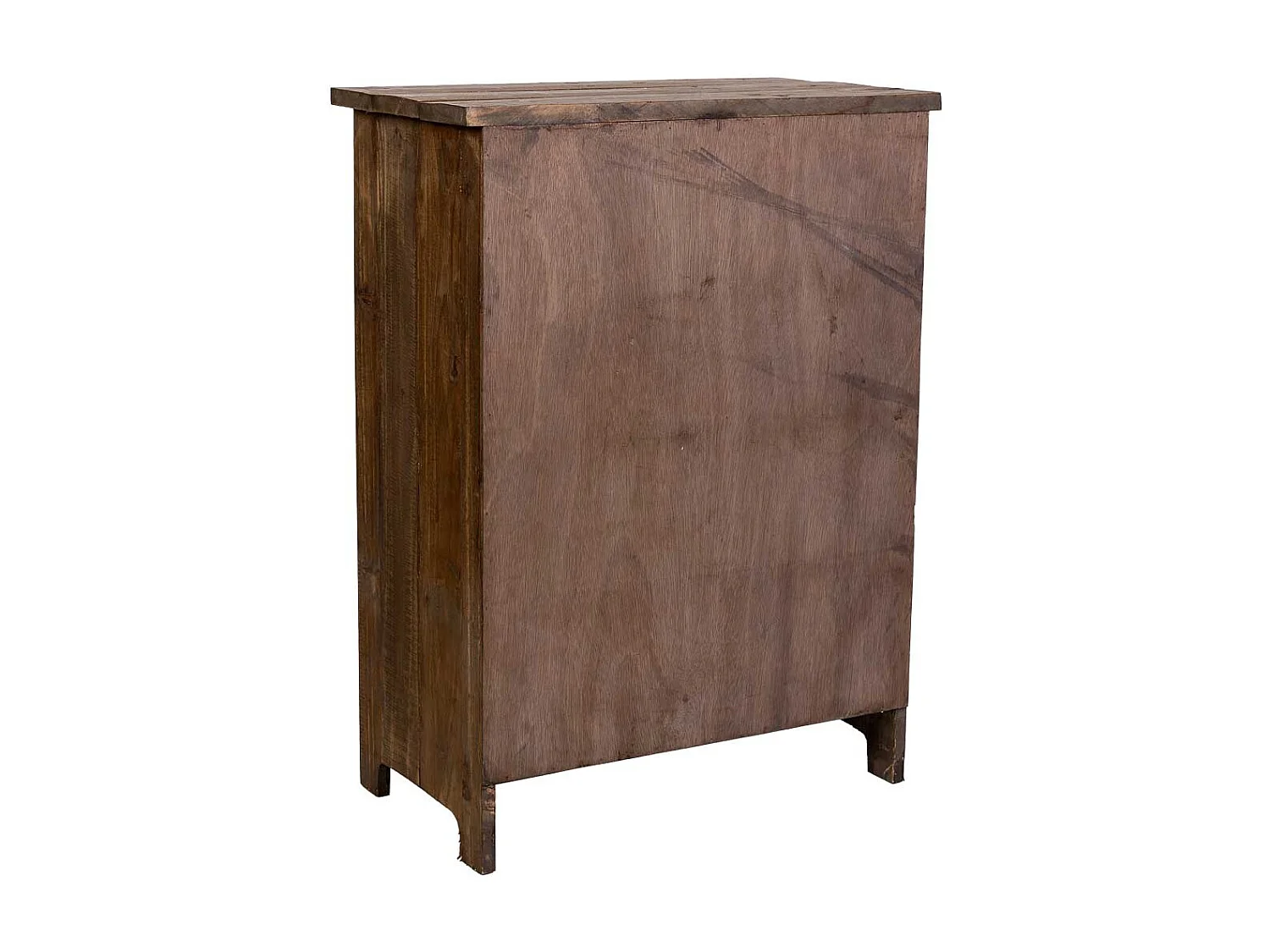 Cassettiera in legno con 7 cassetti marrone 59x34x80,5h cm