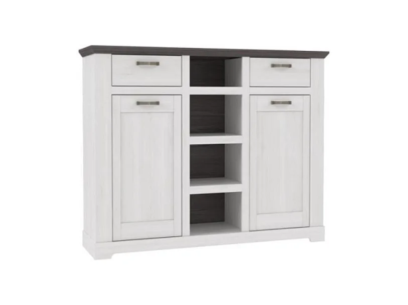 Highboard Gasparo/Blanc&Anthracite