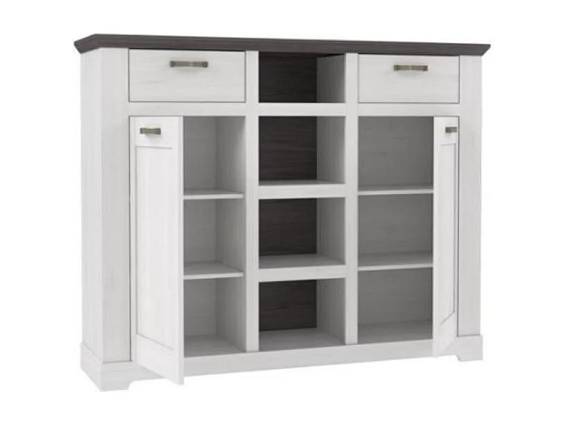 Highboard Gasparo/Bianco&Antracite