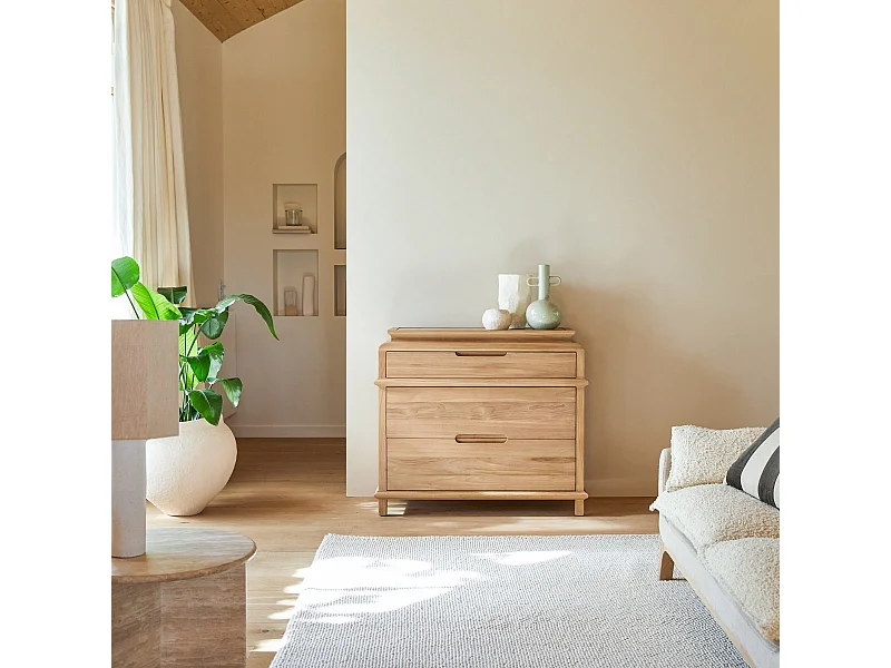 Kommode aus massivem Teakholz