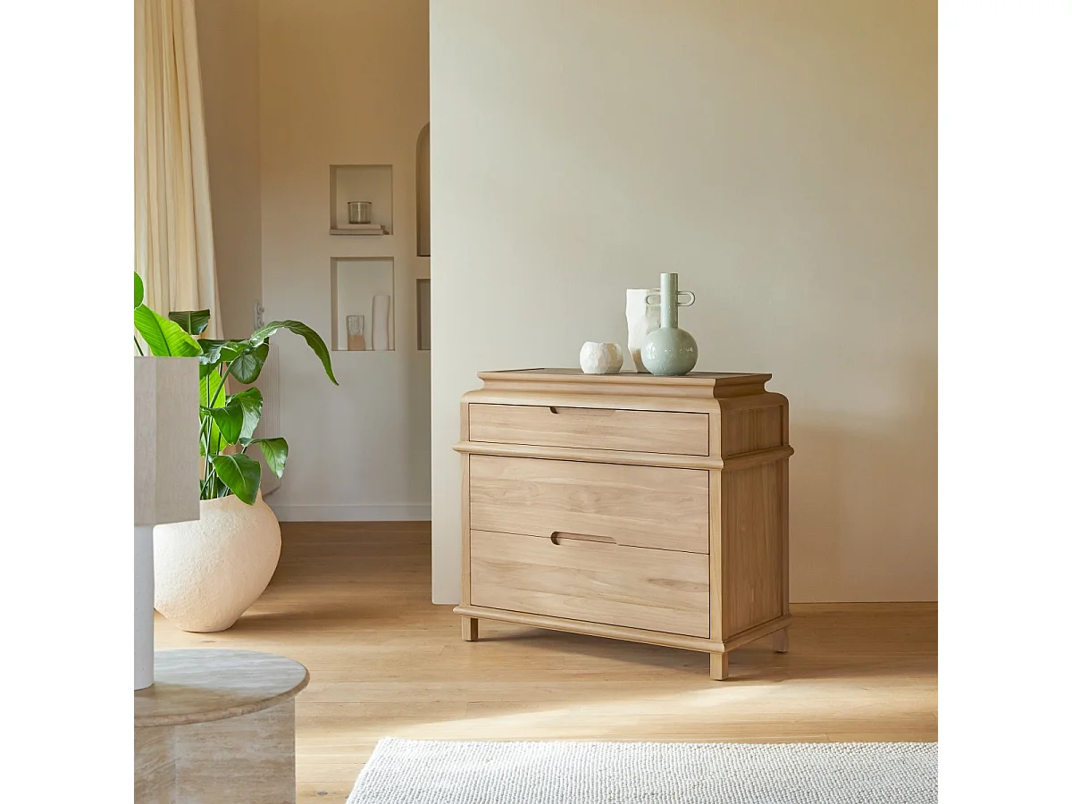 Cassettiera in teak massello