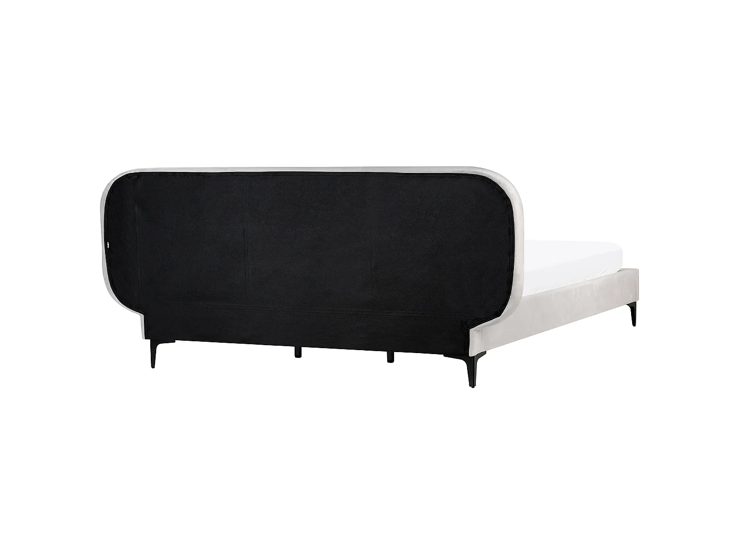 Letto Velluto SUZETTE 180 x 200 cm Grigio chiaro