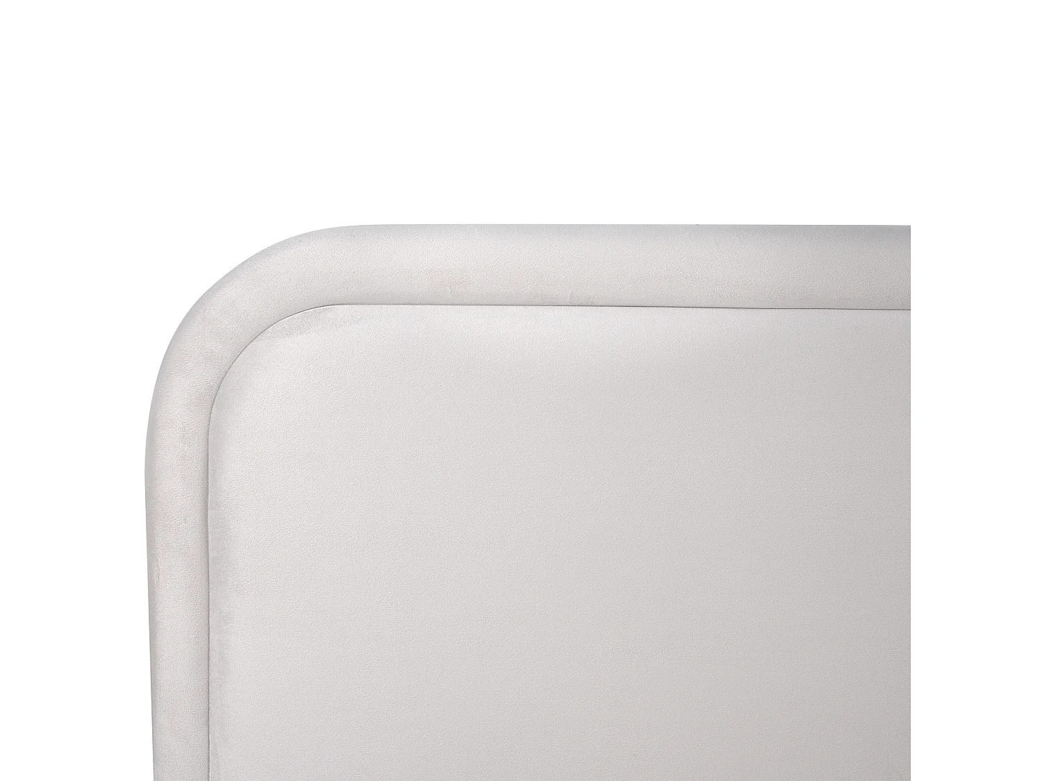 Letto Velluto SUZETTE 180 x 200 cm Grigio chiaro