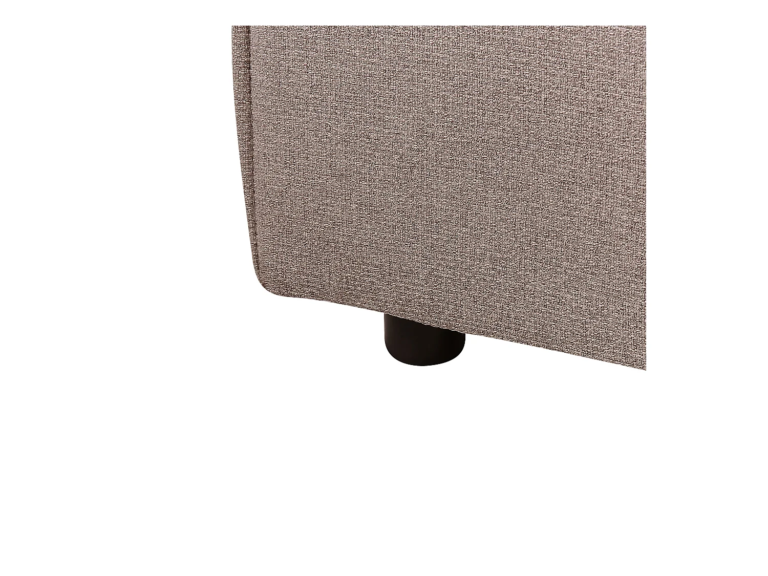 Lit à eau Tissu LINARDS 160 x 200 cm Marron clair