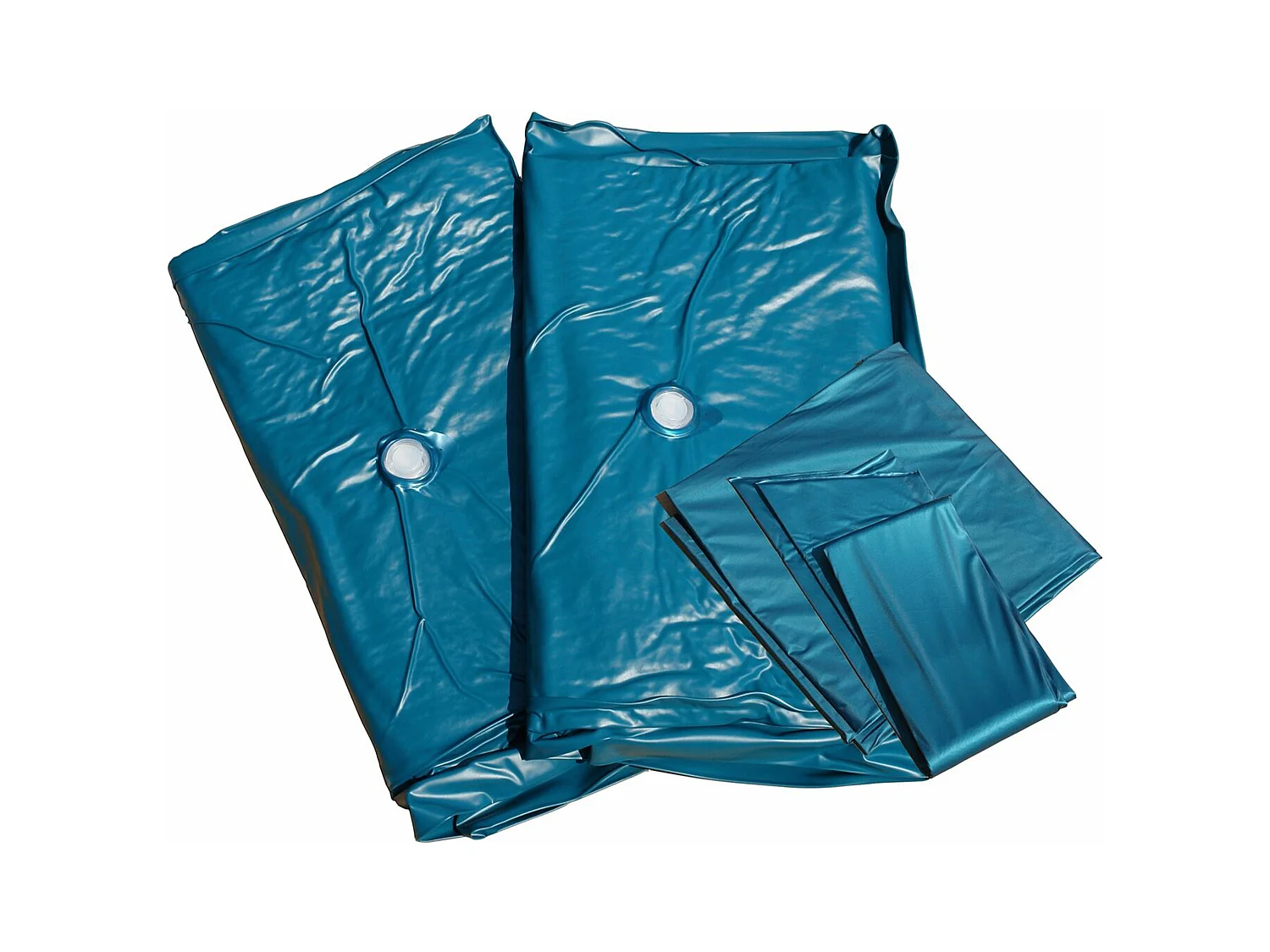 Lit à eau Bouclé LAVAUR 160 x 200 cm Blanc cassé