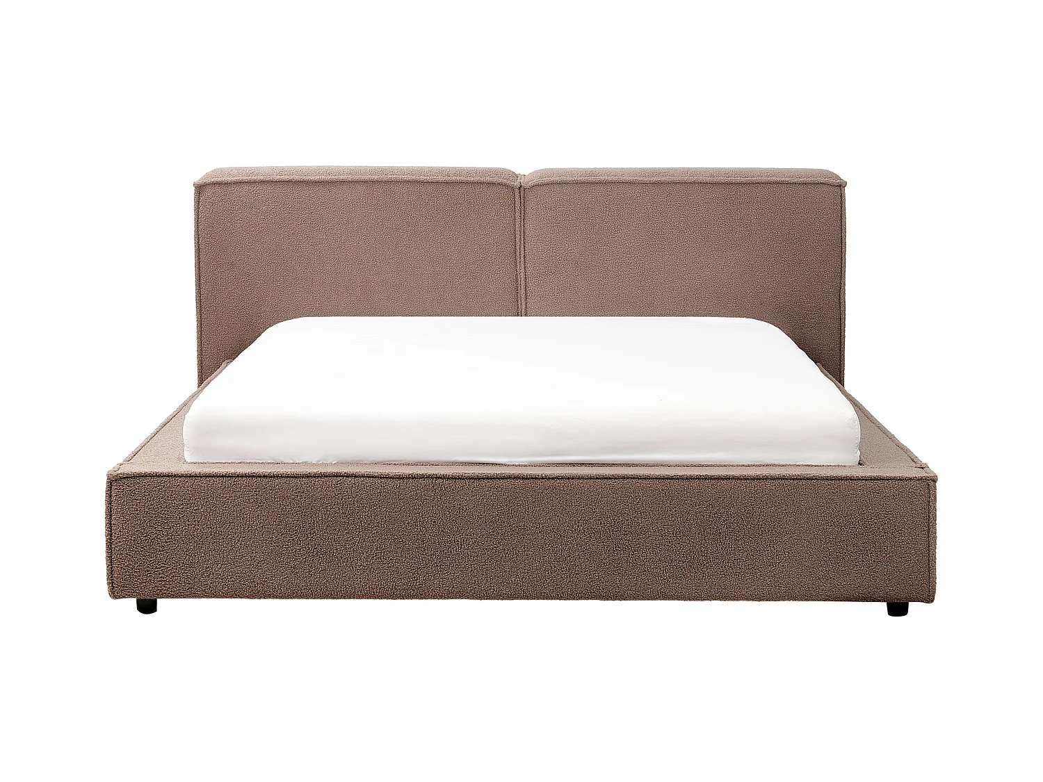 Lit à eau Bouclé LINARDS 160 x 200 cm Marron