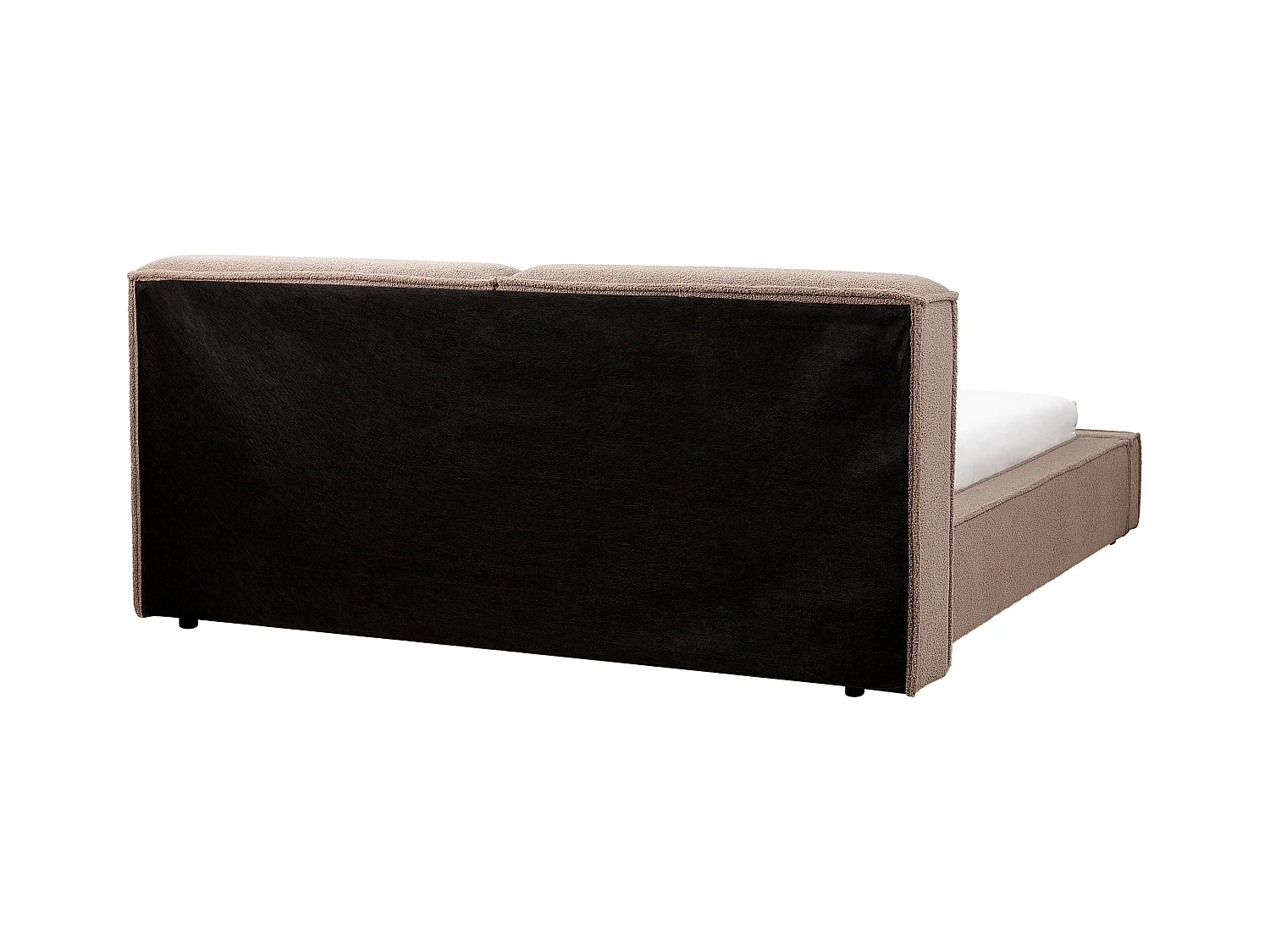 Lit à eau Bouclé LINARDS 160 x 200 cm Marron