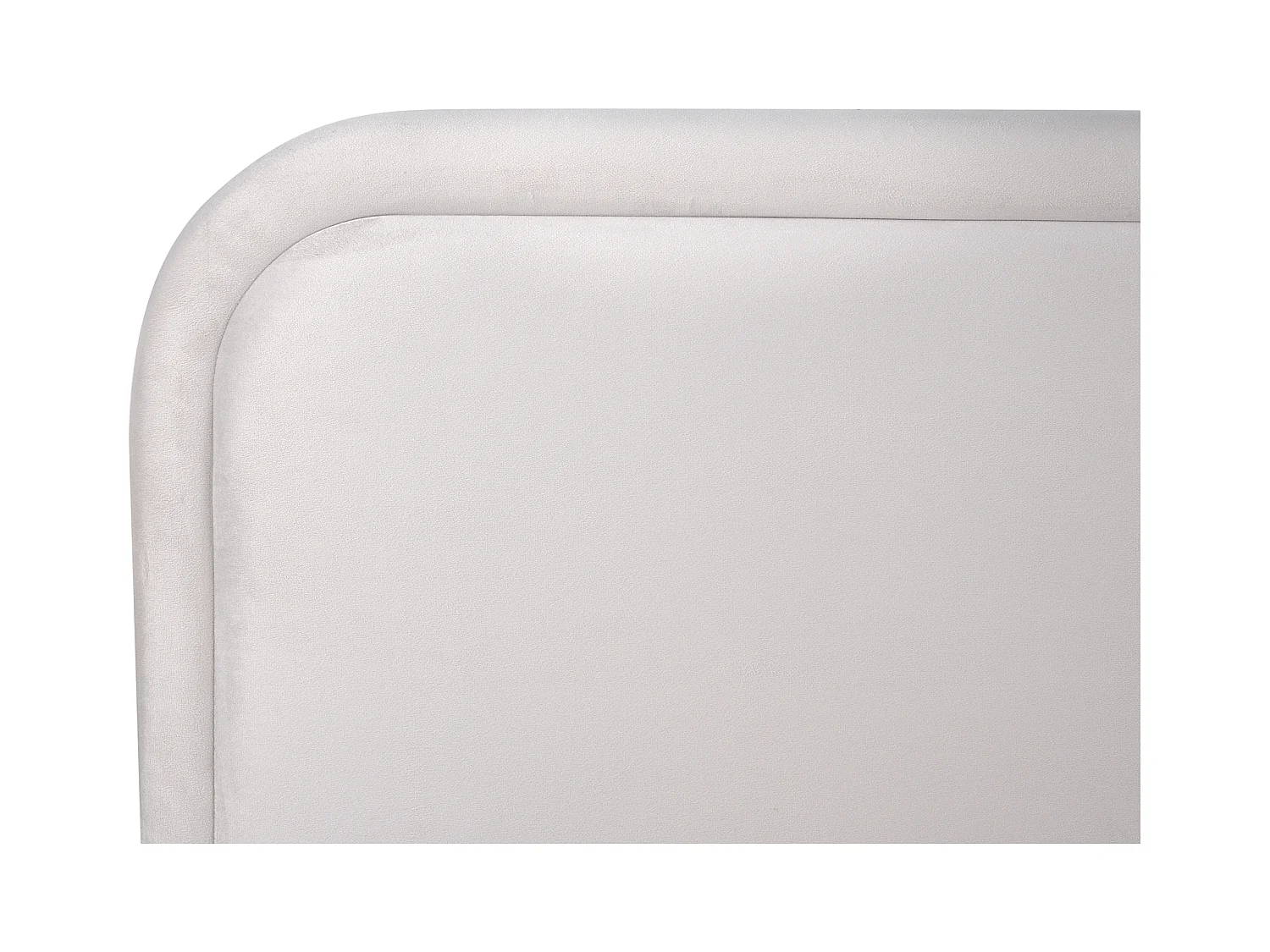 Lit avec sommier Velours SUZETTE 160 x 200 cm Gris clair