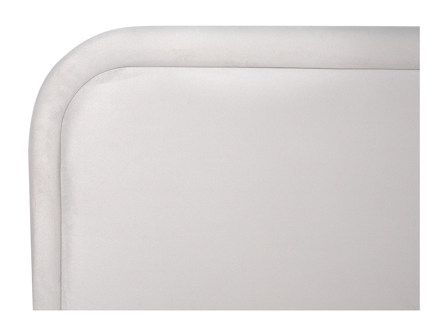 Bett mit Lattenrost Samtstoff SUZETTE 160 x 200 cm Hellgrau