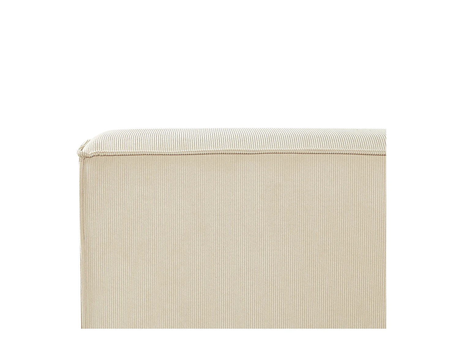 Lit à eau Velours côtelé LINARDS 160 x 200 cm Beige