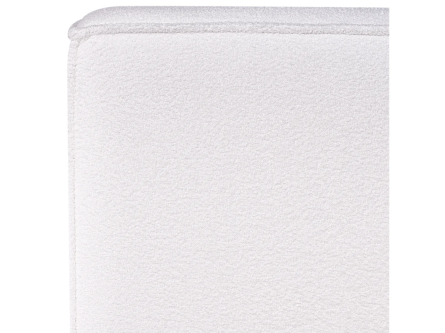 Lit à eau Bouclé LINARDS 160 x 200 cm Blanc