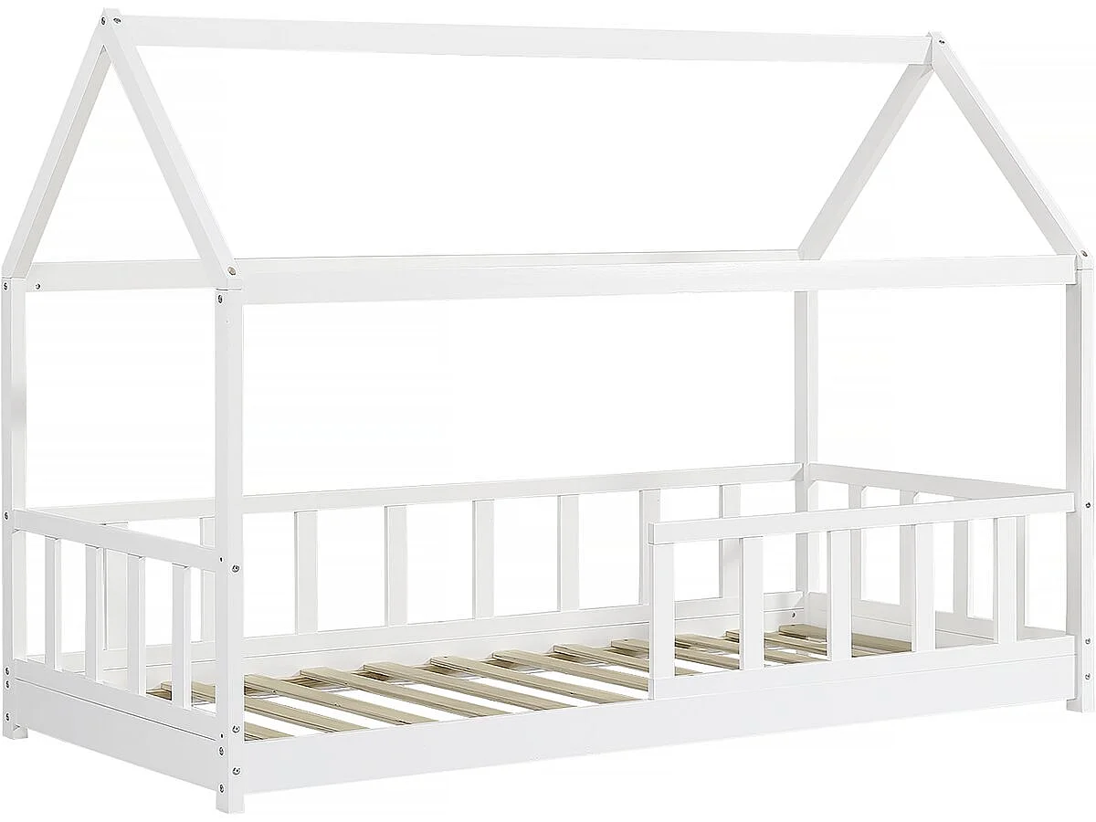 Lit cabane pour enfant "Mila" - 90 x 190 cm - Blanc
