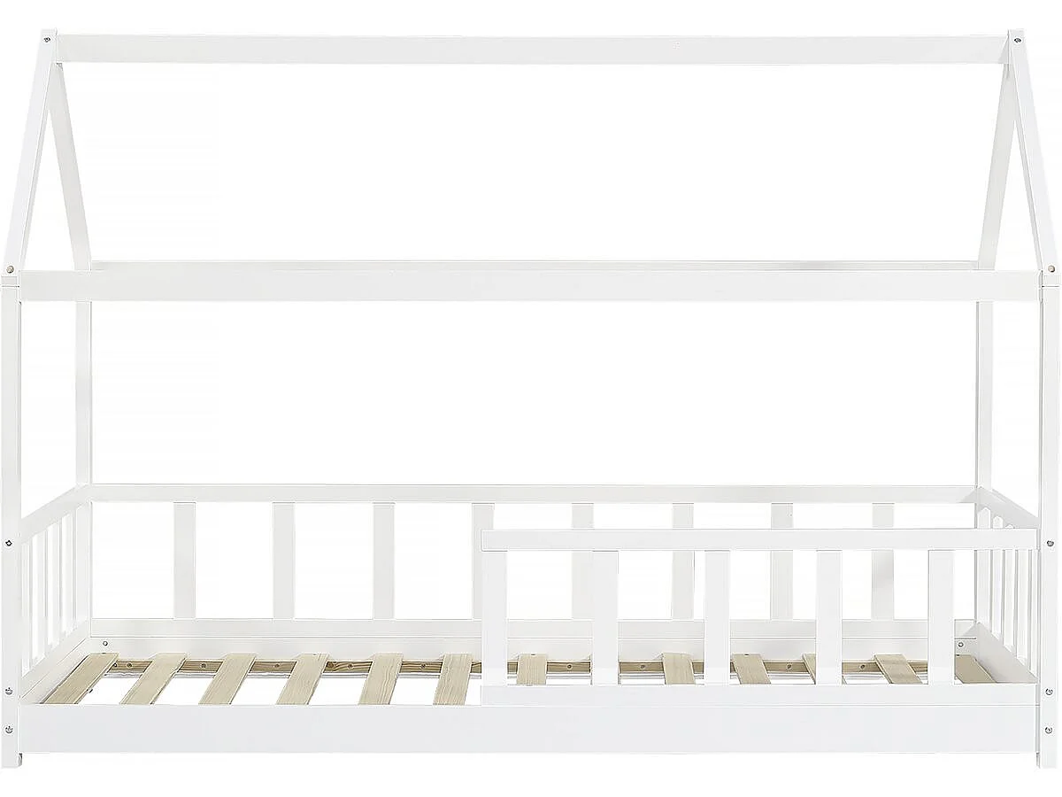 Lit cabane pour enfant "Mila" - 90 x 190 cm - Blanc