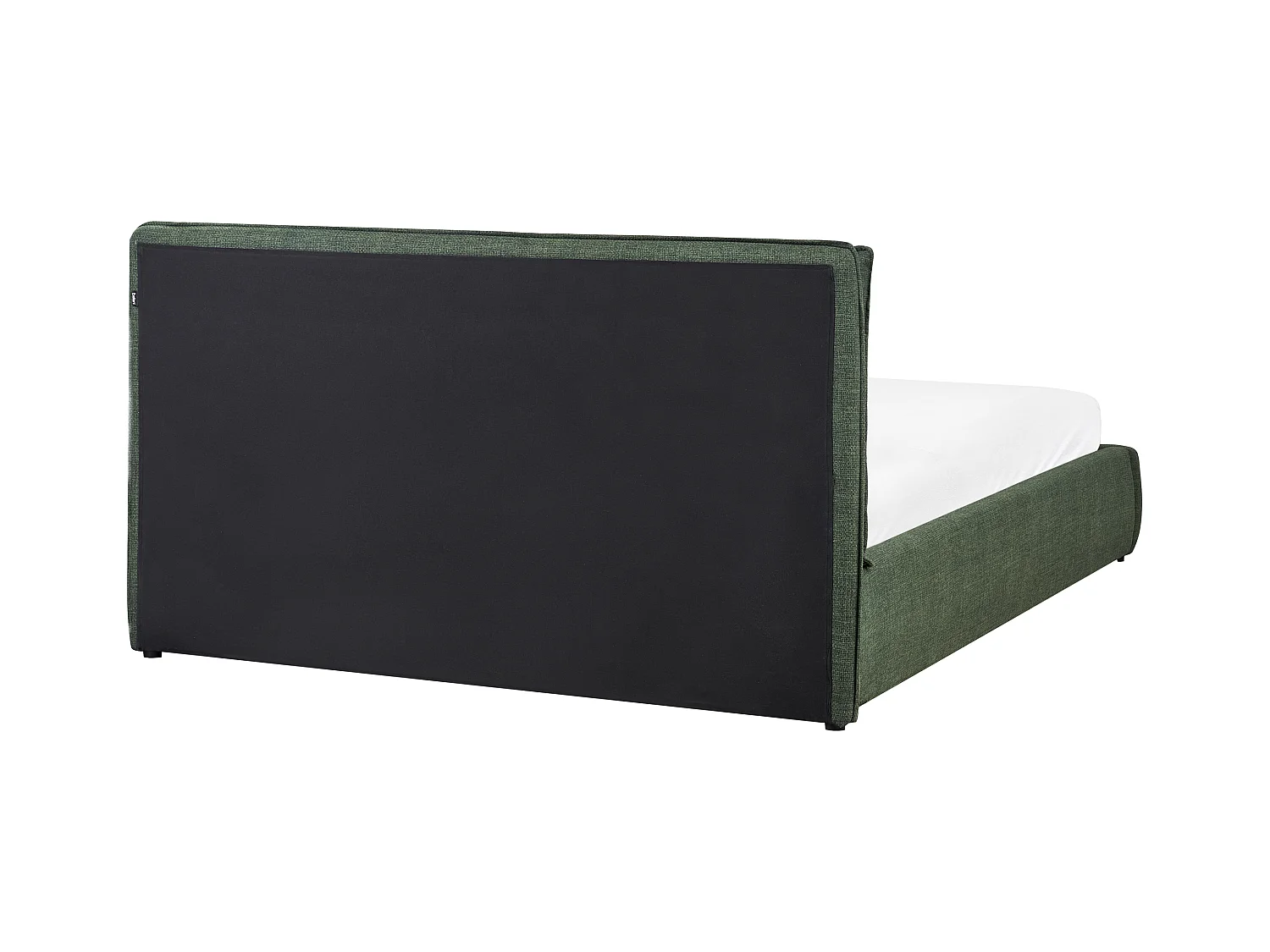 Lit ottoman Tissu BAJONNA 160 x 200 cm Vert foncé