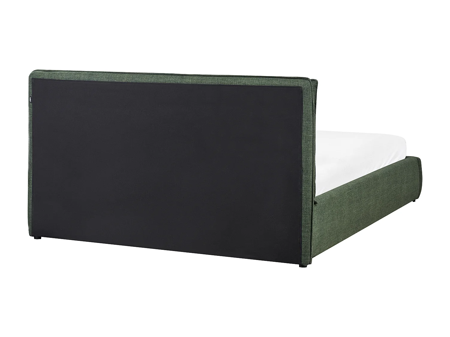 Lit ottoman Tissu BAJONNA 160 x 200 cm Vert foncé