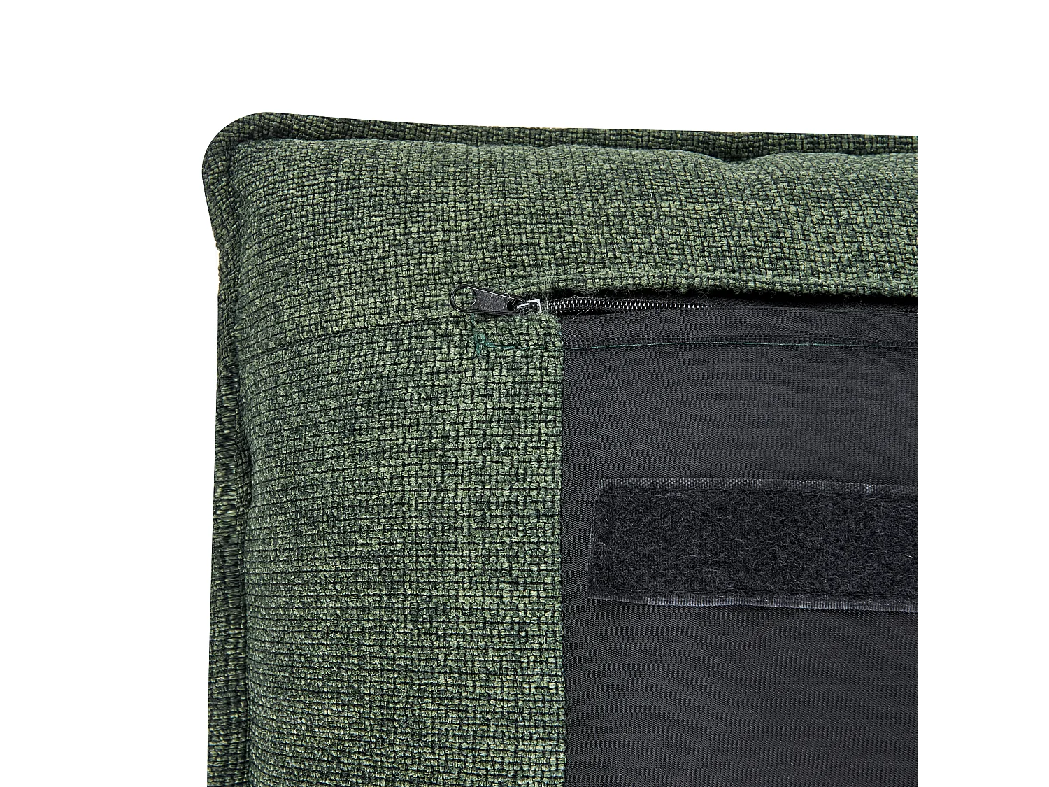 Lit ottoman Tissu BAJONNA 160 x 200 cm Vert foncé