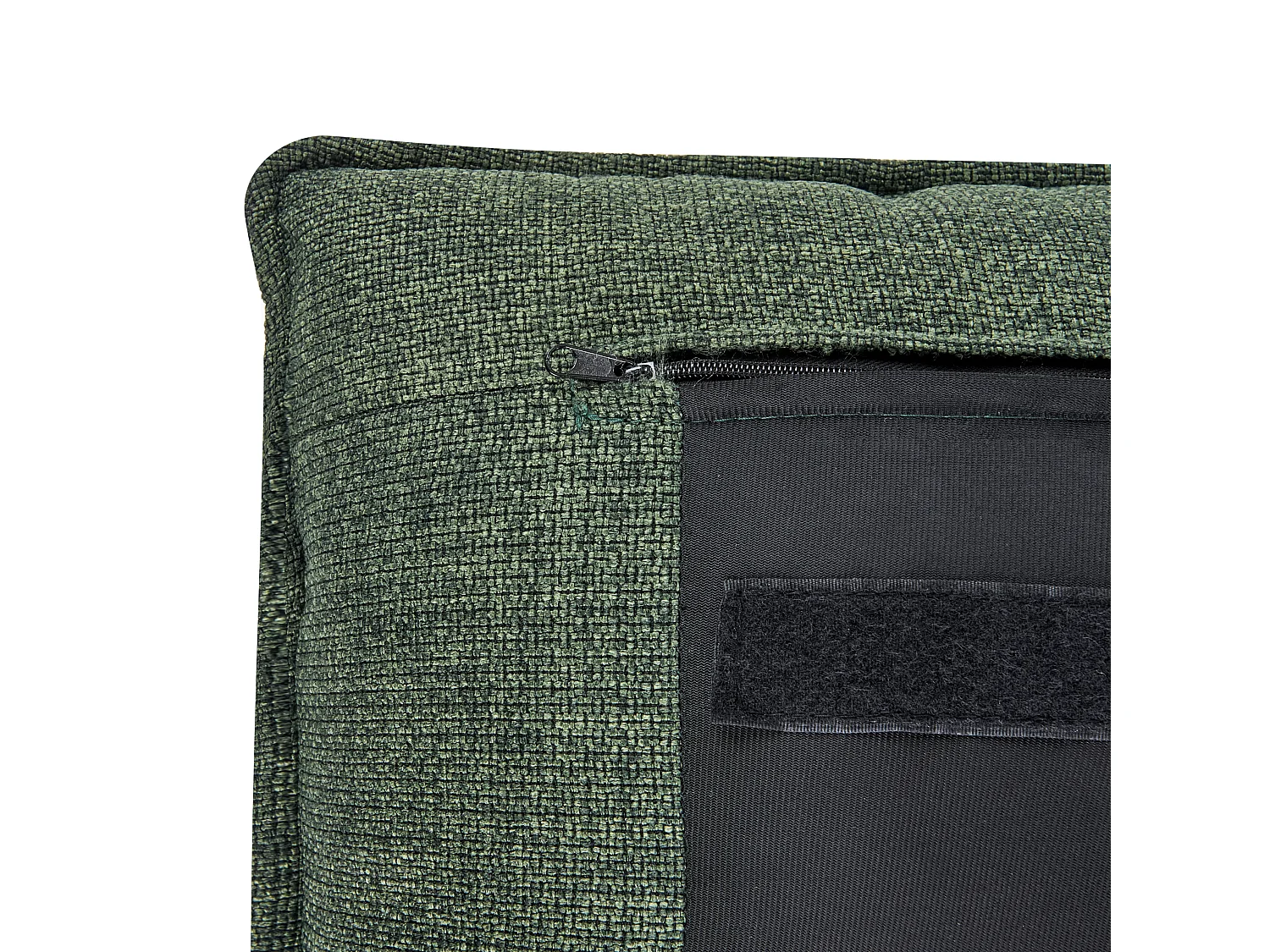 Lit ottoman Tissu BAJONNA 160 x 200 cm Vert foncé