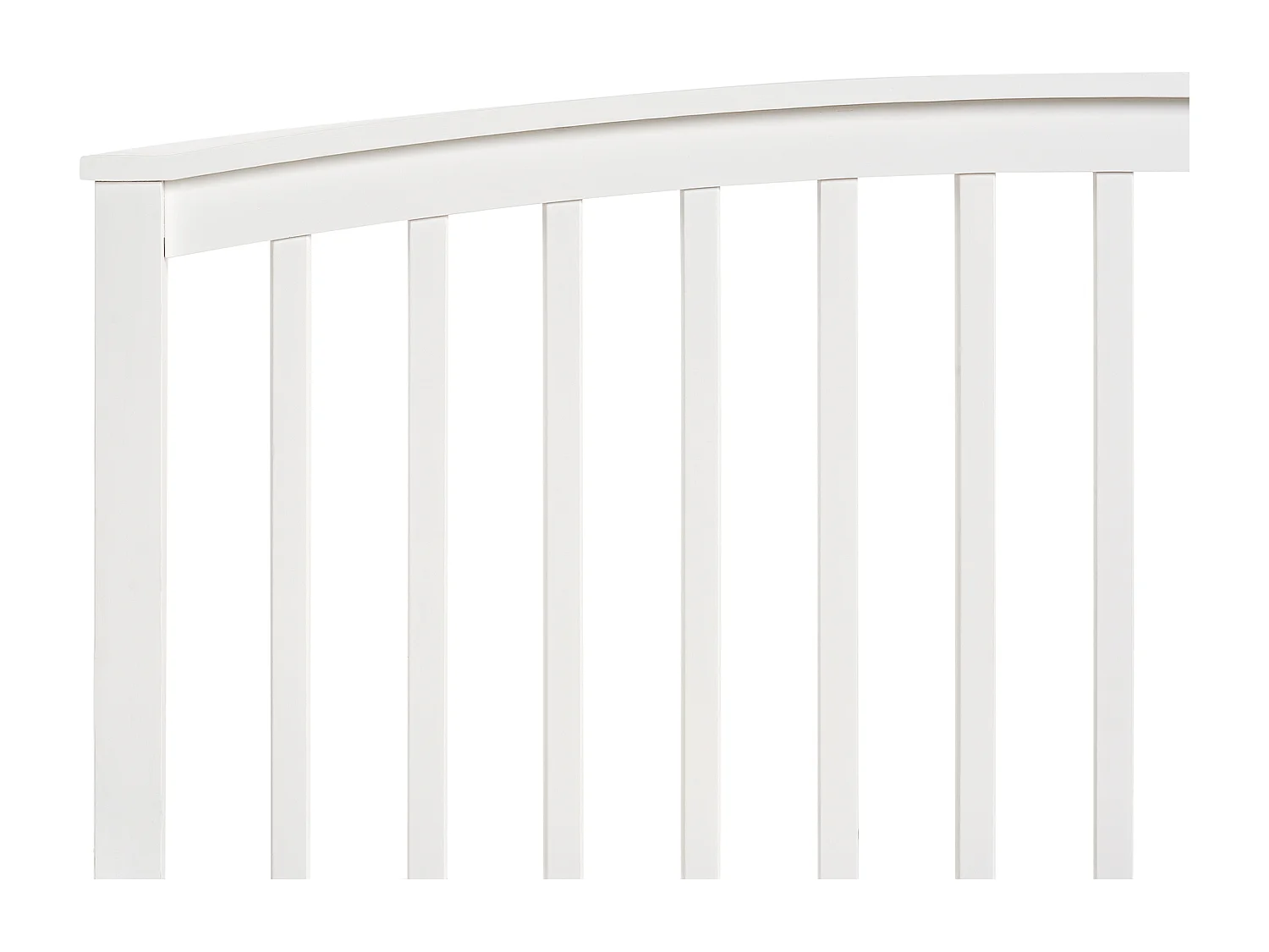 Lit ottoman Bois de pin CLARBEC 140 x 200 cm Blanc