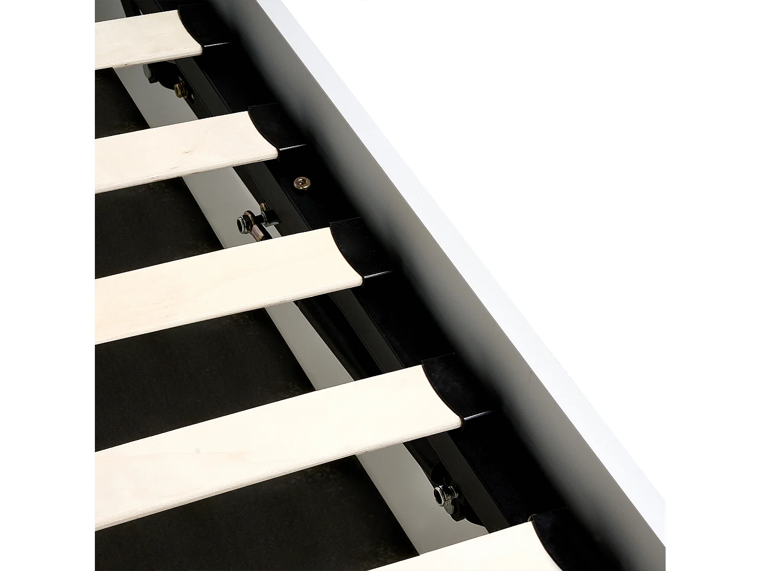 Letto contenitore Legno di pino LAMBRES 160 x 200 cm Bianco