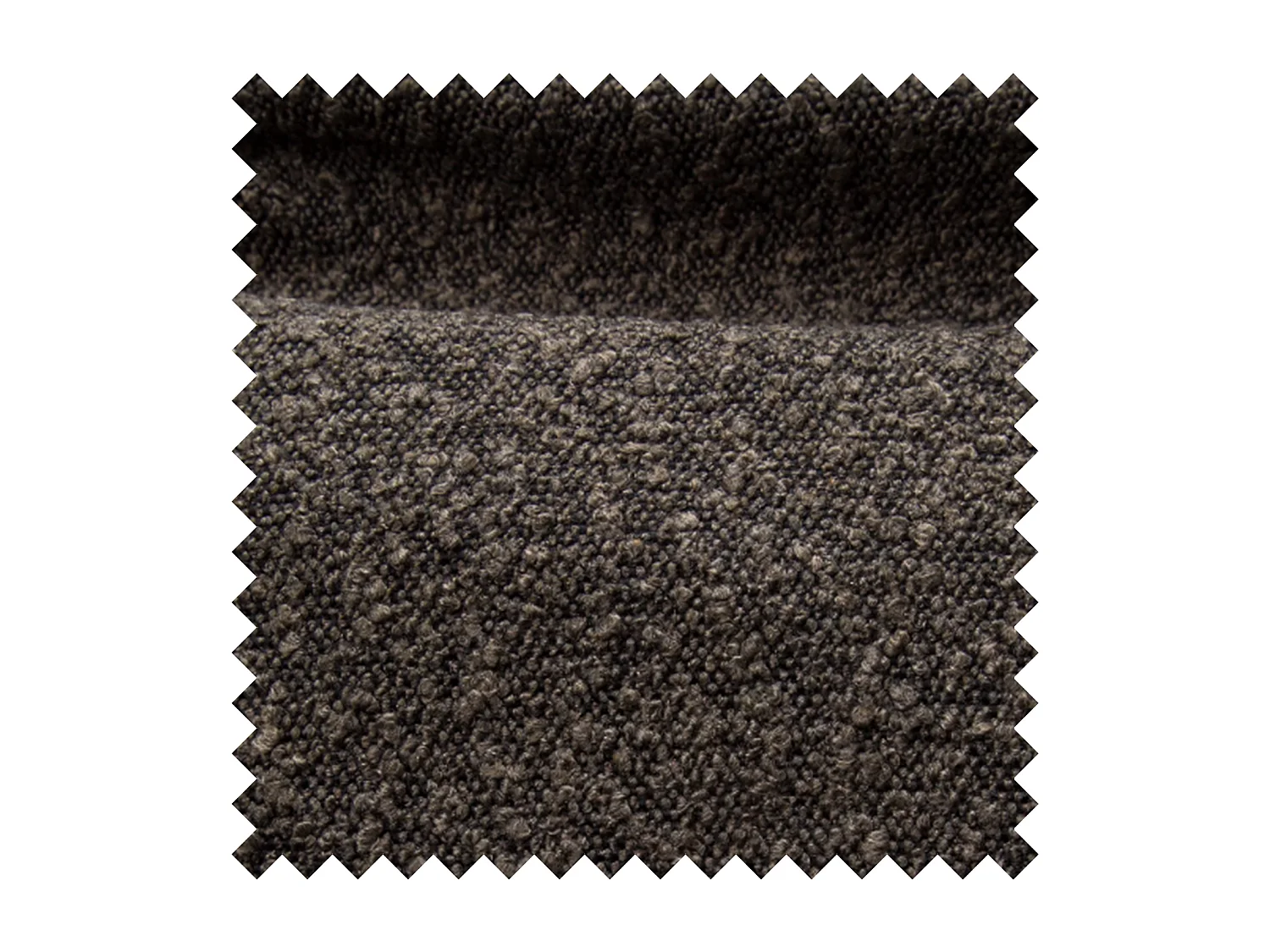 Polsterbett 180x200 - Holzlattenrost - braun Bouclé - CLOUDY LOW