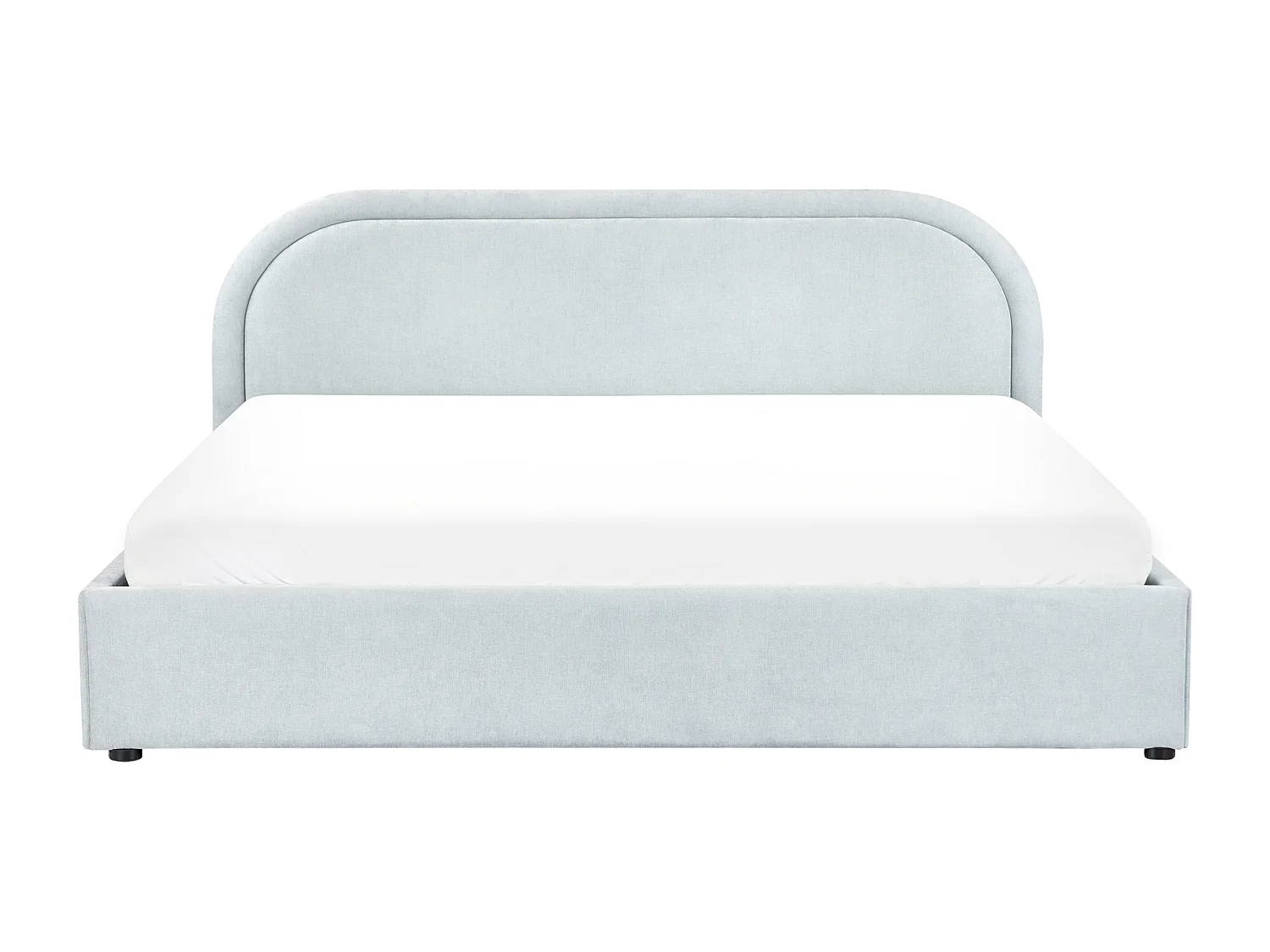 Bett mit Stauraum Stoff QUILLIEN 180 x 200 cm Hellblau