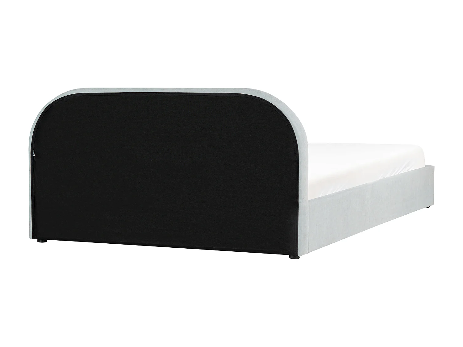 Lit ottoman Tissu QUILLIEN 180 x 200 cm Bleu clair