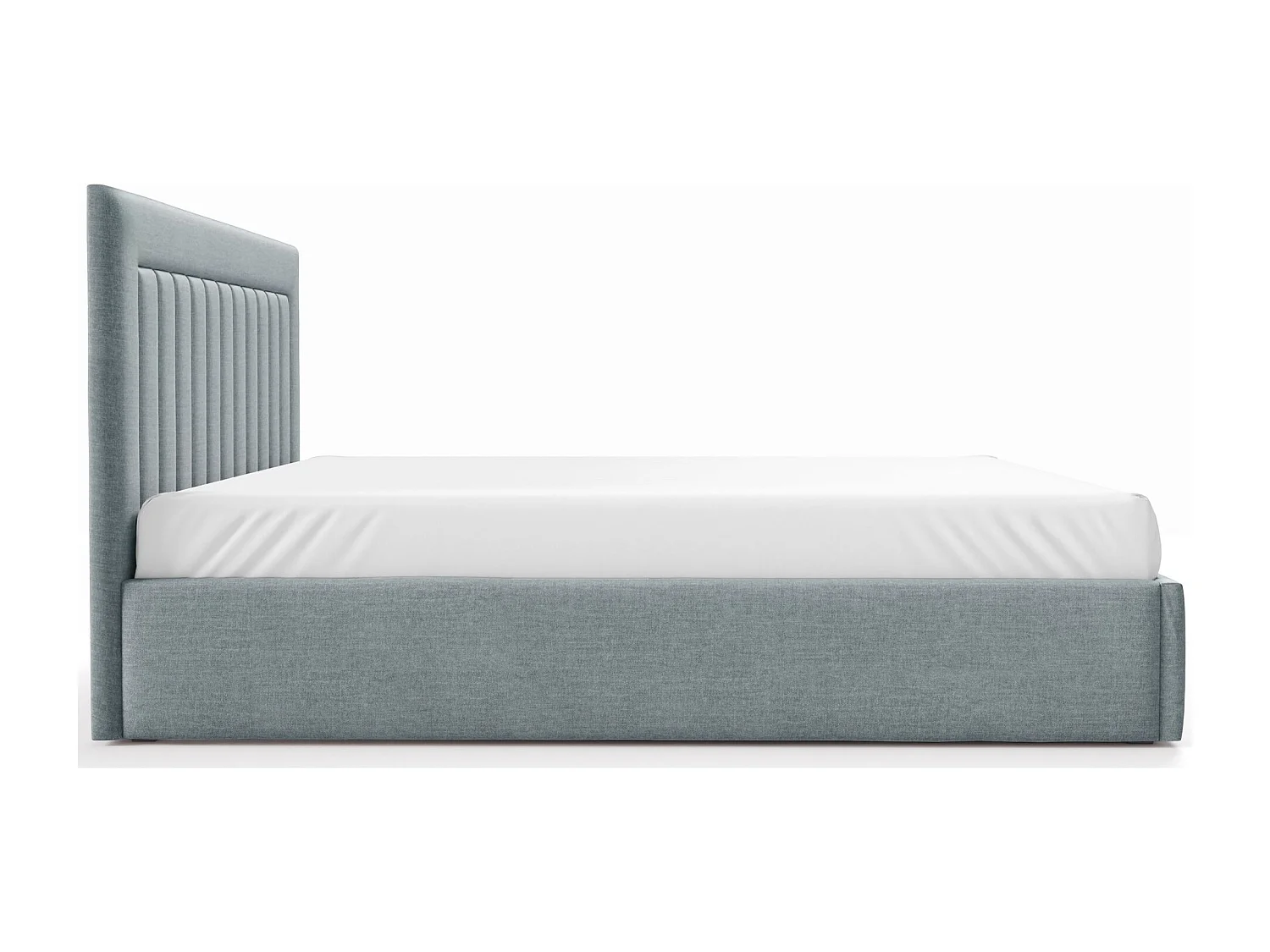 Lit avec coffre 180x200 cm - gris clair - AVERIN