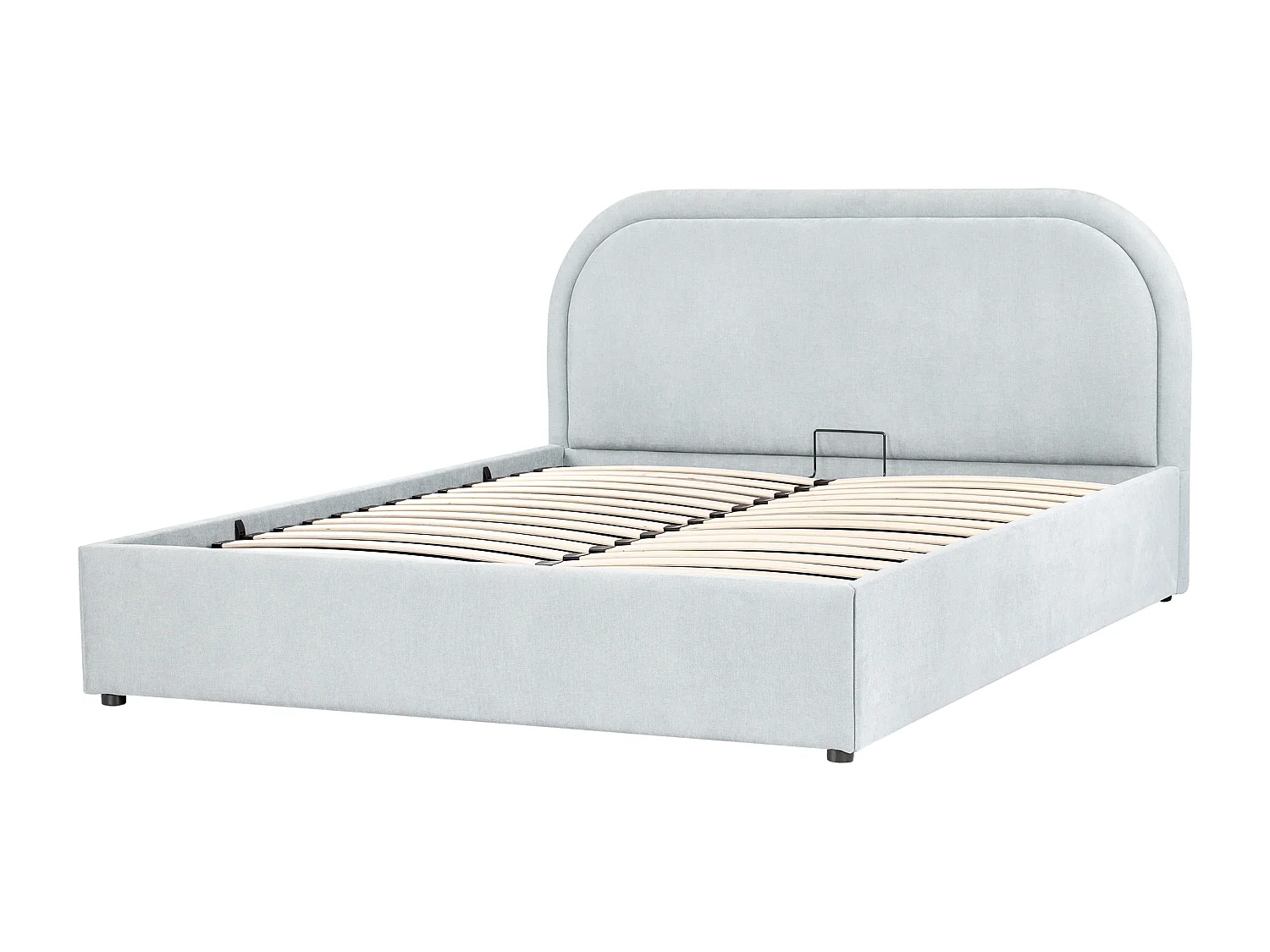 Lit ottoman Tissu QUILLIEN 140 x 200 cm Bleu clair