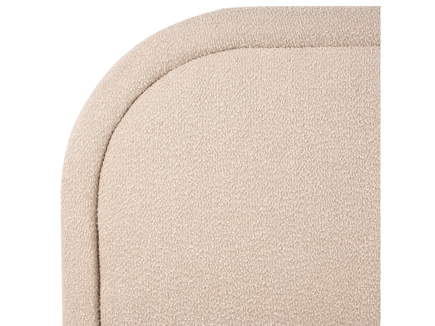 Bett mit Stauraum Bouclé QUILLIEN 160 x 200 cm Beige