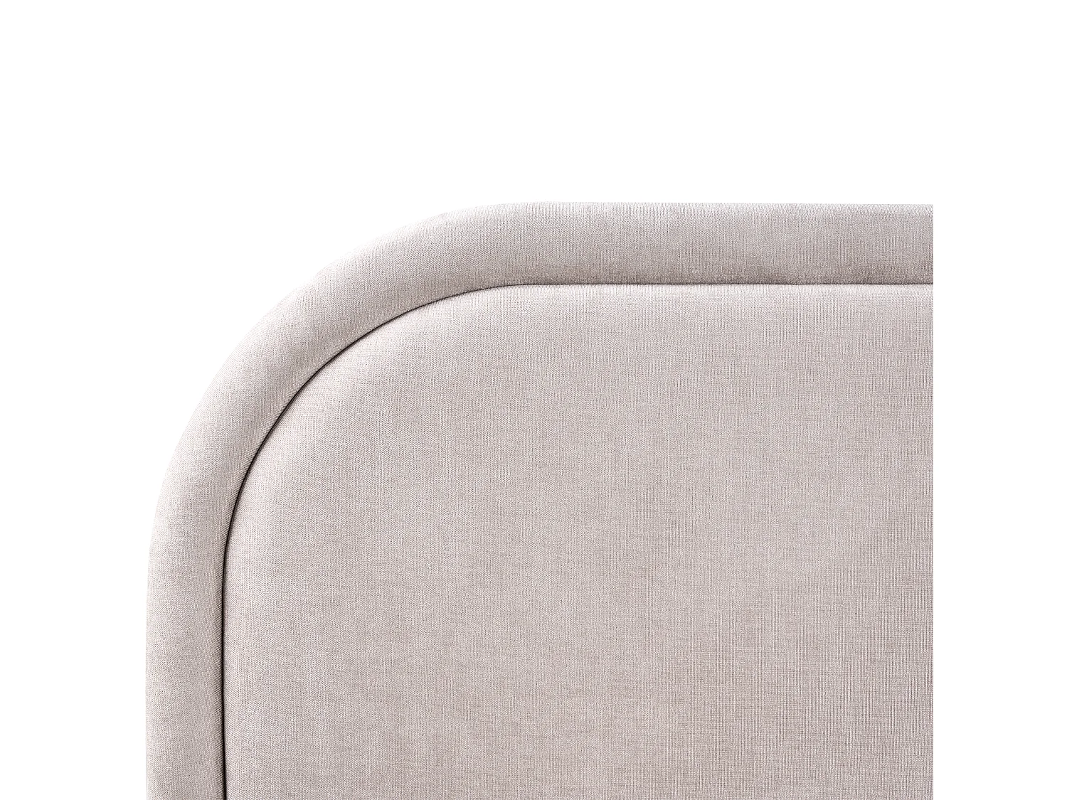 Letto contenitore Tessuto QUILLIEN 140 x 200 cm Tortora