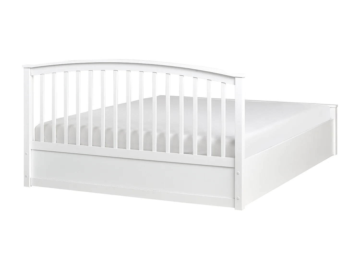 Letto contenitore Legno di pino CLARBEC 160 x 200 cm Bianco