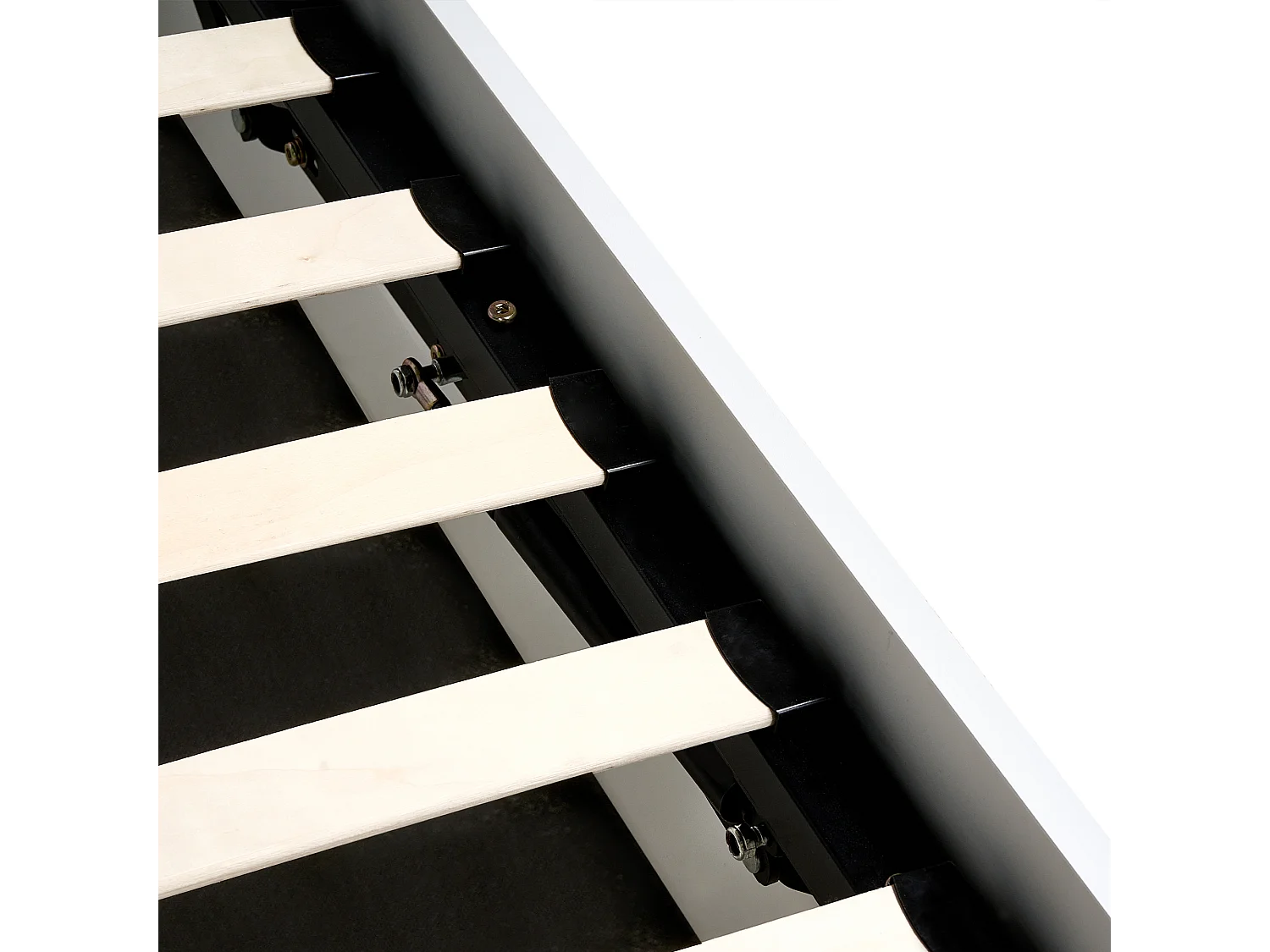 Letto contenitore Legno di pino CLARBEC 160 x 200 cm Bianco