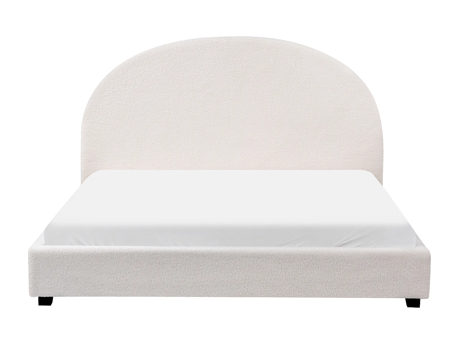 Lit à eau Bouclé VAUCLUSE 160 x 200 cm Blanc cassé