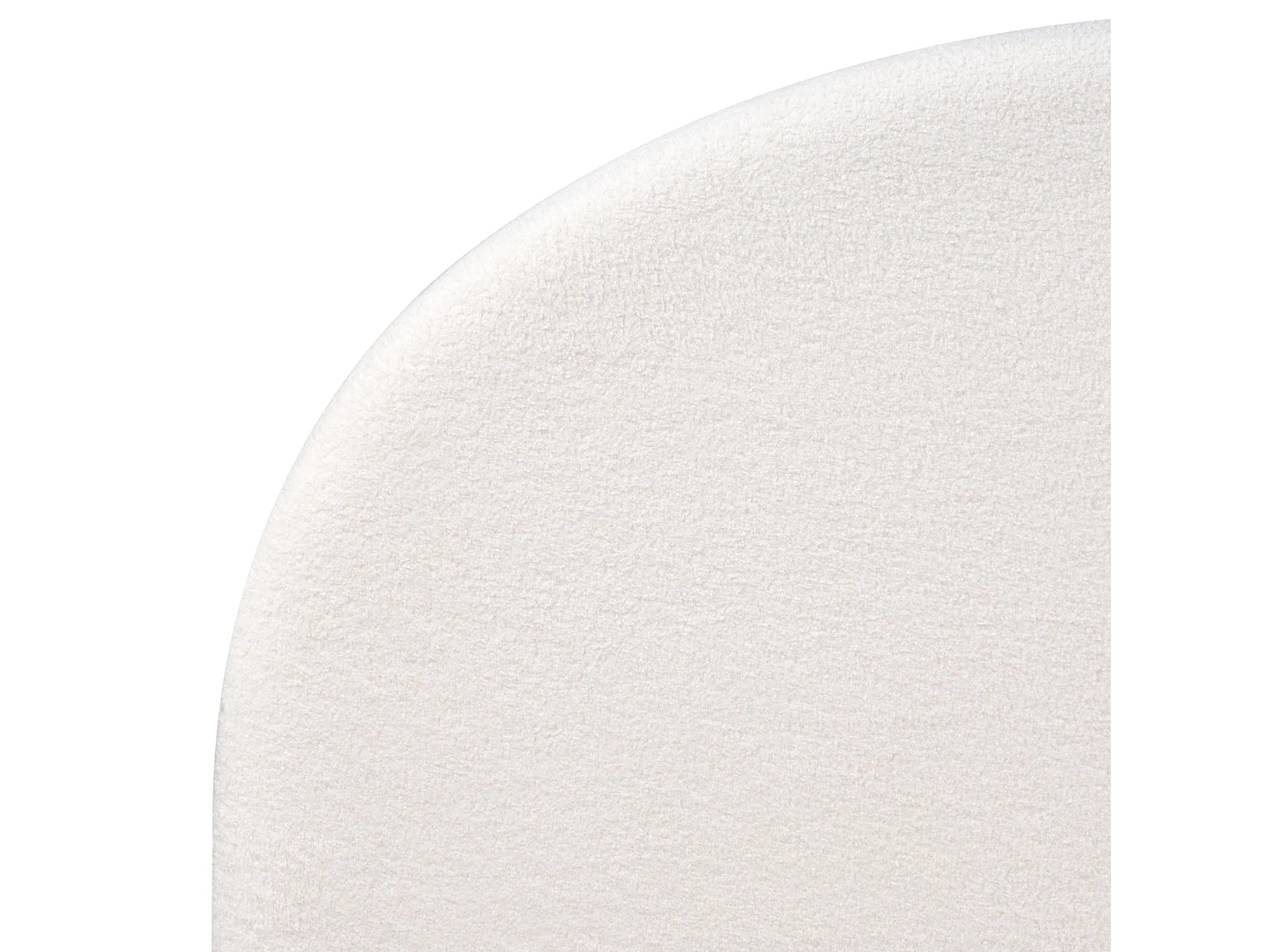 Lit à eau Bouclé VAUCLUSE 160 x 200 cm Blanc cassé