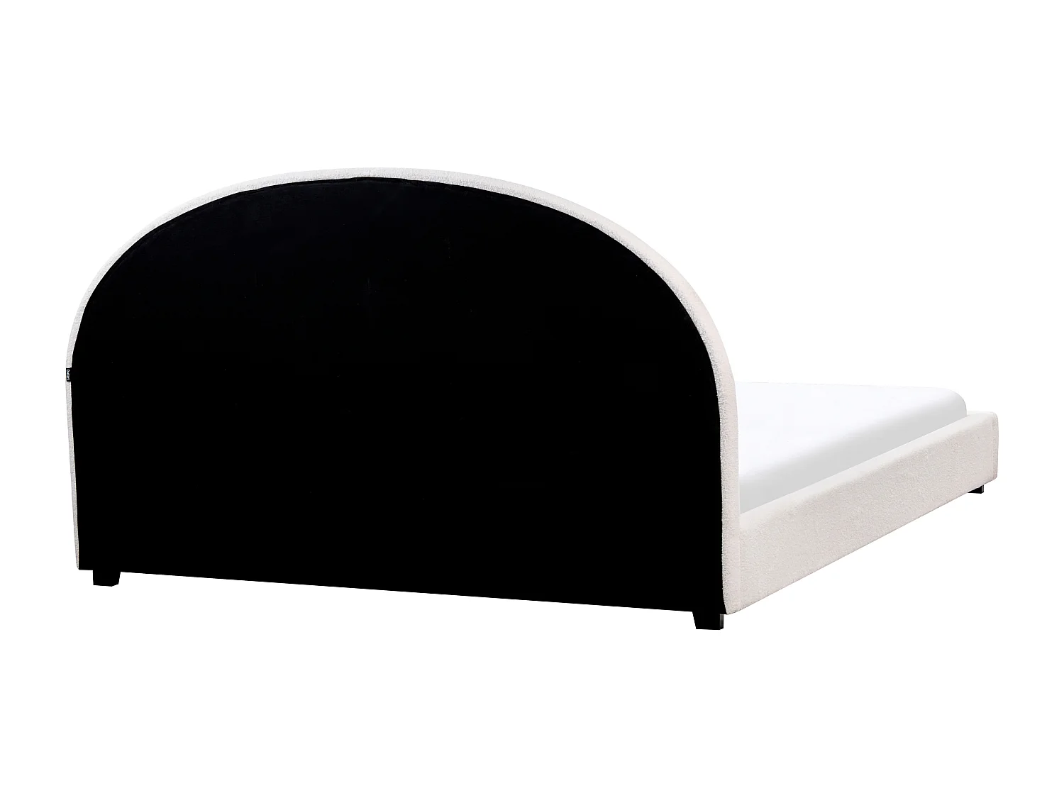 Wasserbett Bouclé VAUCLUSE 180 x 200 cm Cremeweiss