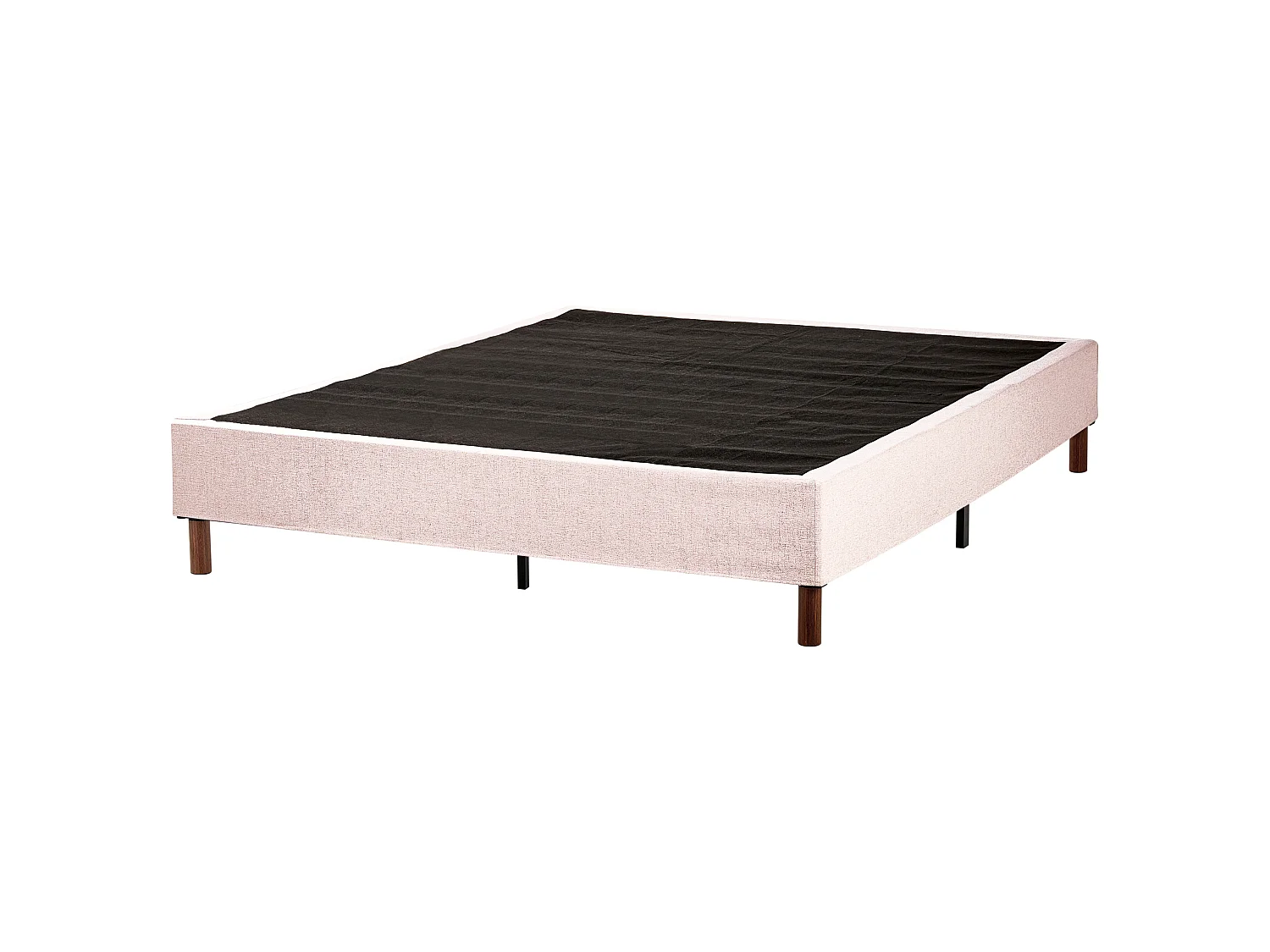 Lit sans tête de lit Tissu COUNTESS 160 x 200 cm Beige