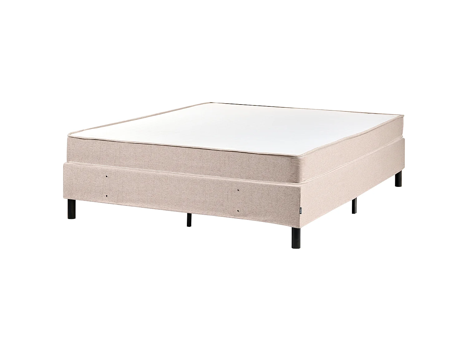 Lit sans tête de lit Tissu COUNTESS 160 x 200 cm Beige