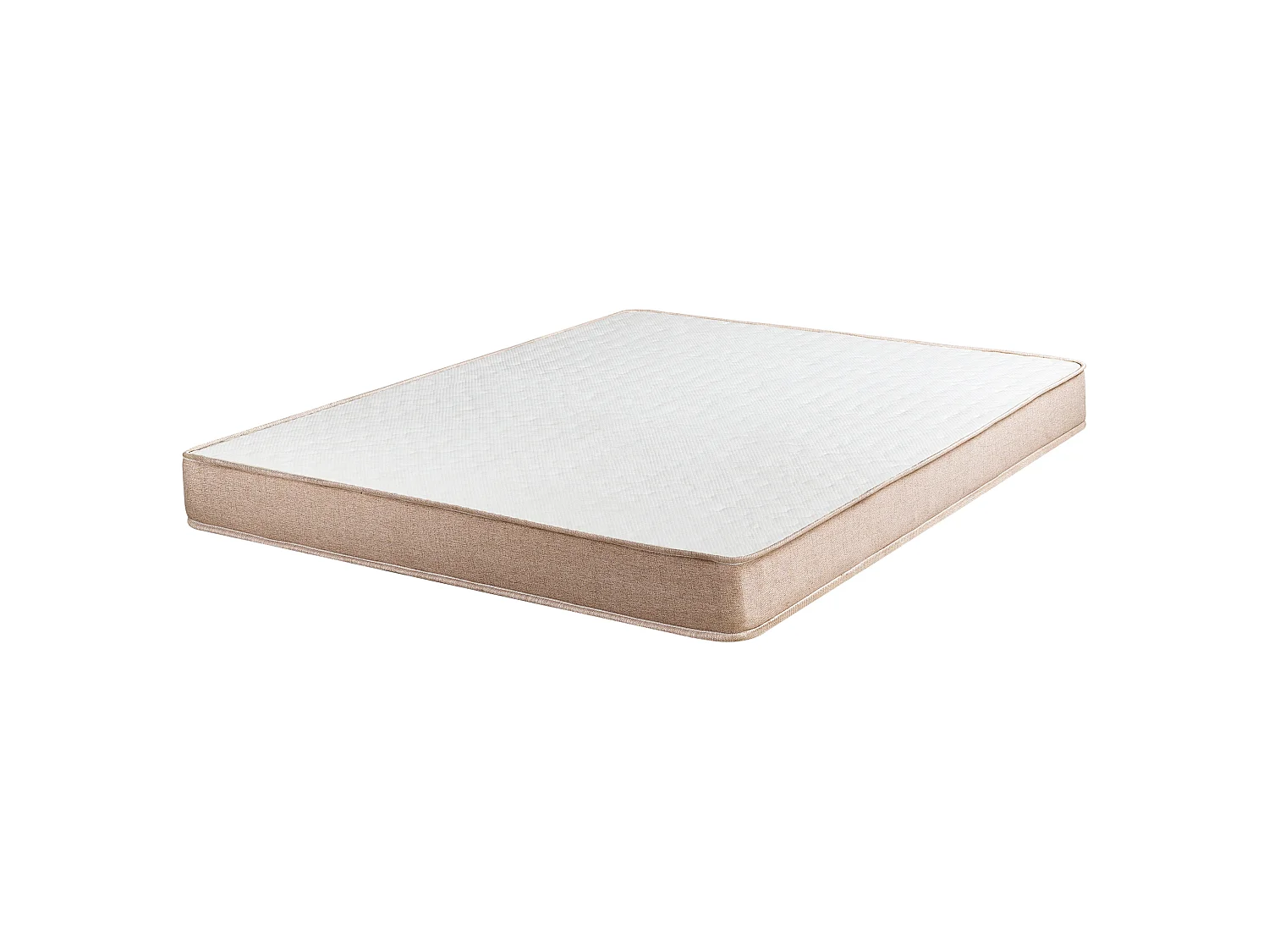 Lit sans tête de lit Tissu COUNTESS 160 x 200 cm Beige
