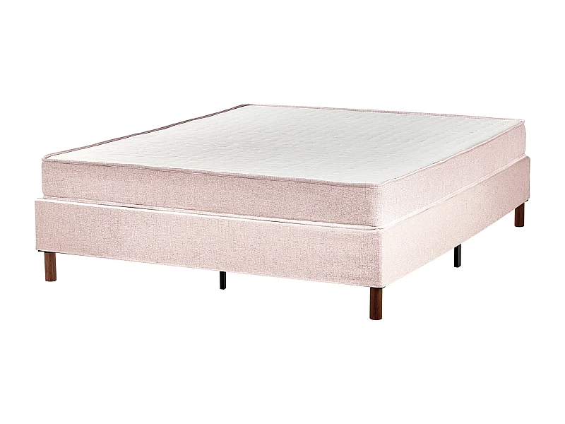 Cama sin cabecero Tela COUNTESS 160 x 200 cm Beige