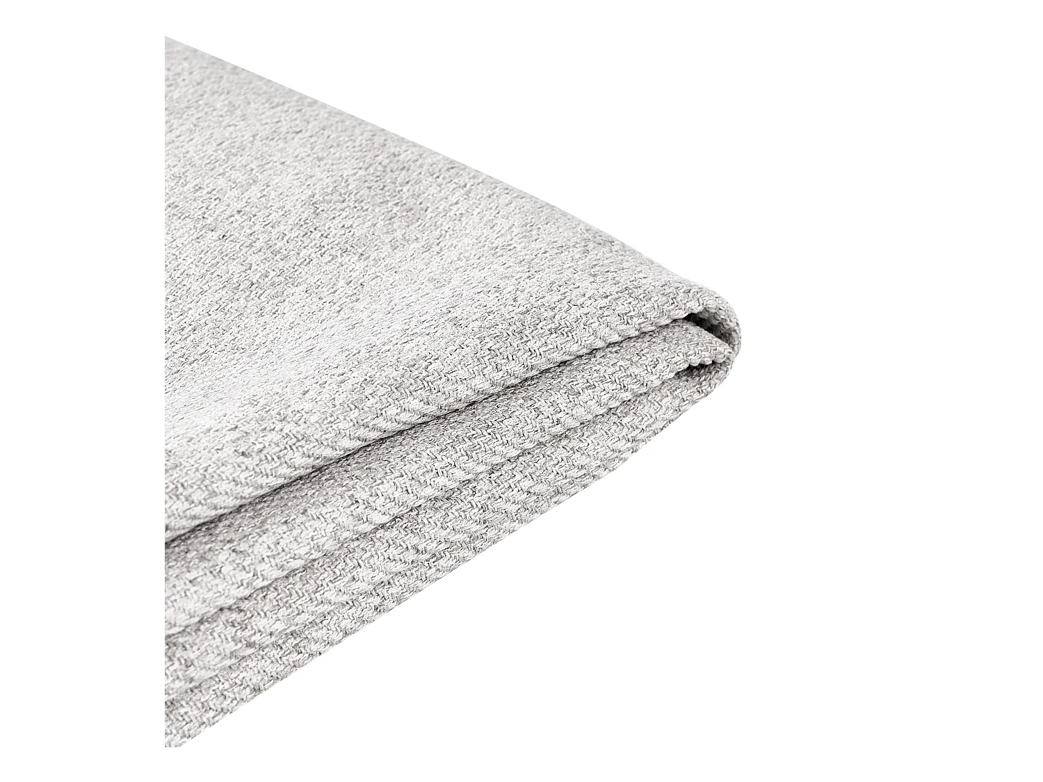 Bett ohne Kopfteil Stoff grau 160 x 200 cm mit Taschenfederkernmatratze Countess