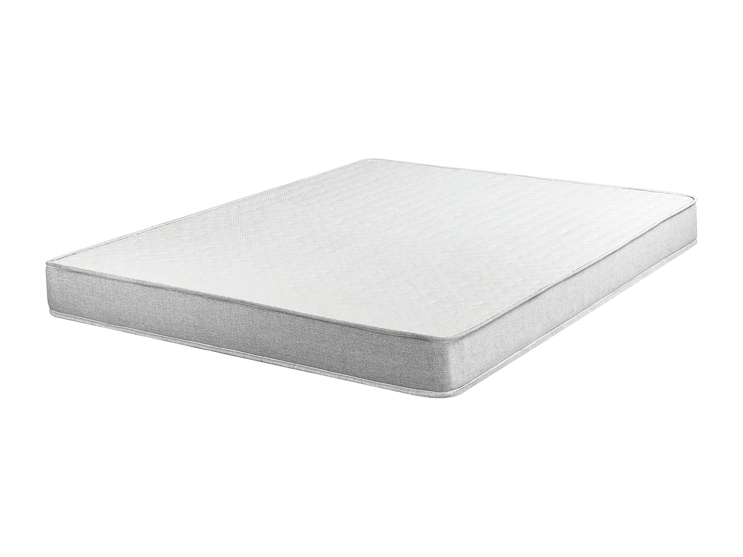 Lit sans tête de lit Tissu COUNTESS 160 x 200 cm Gris clair