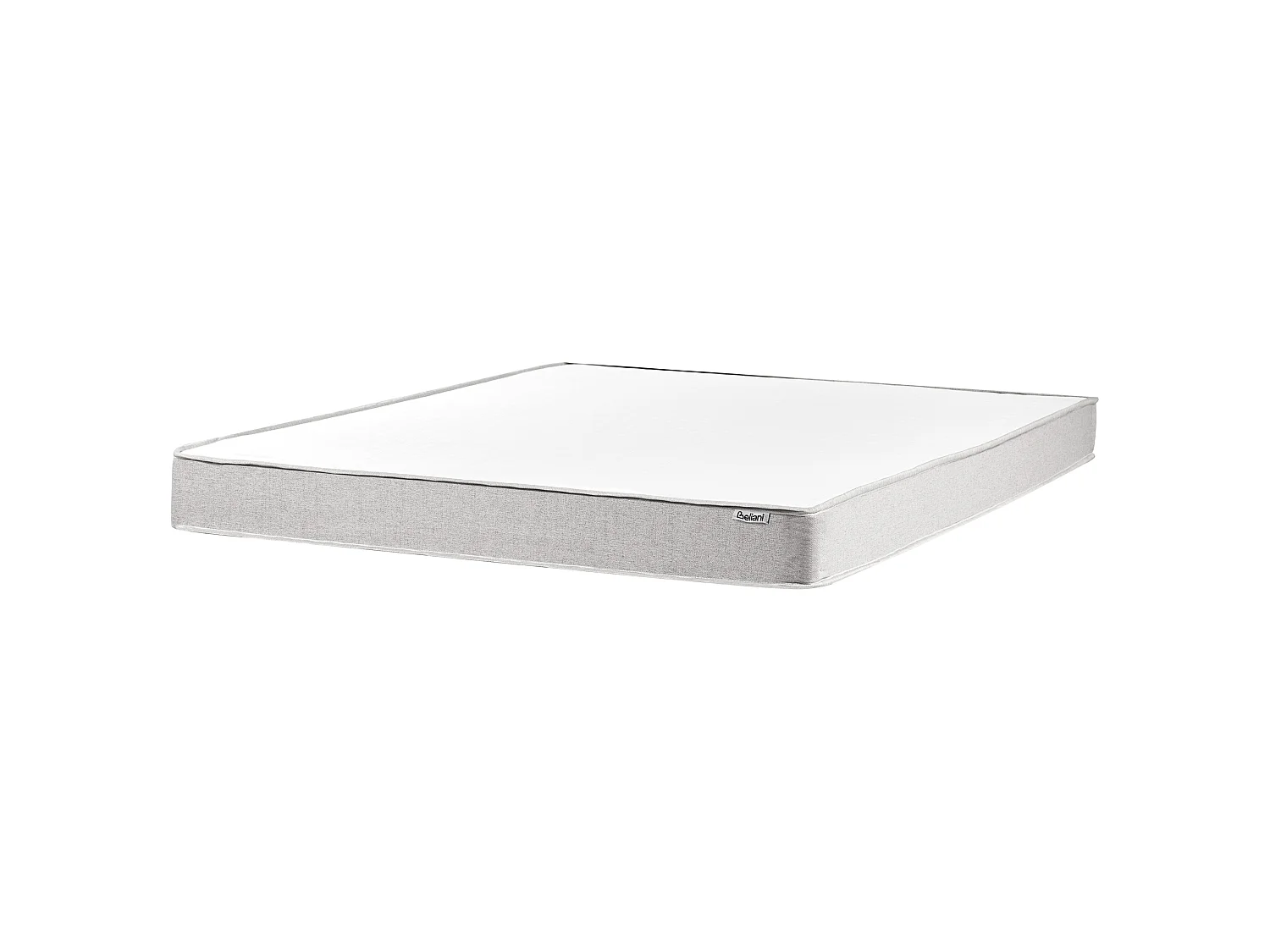 Lit sans tête de lit Tissu COUNTESS 160 x 200 cm Gris clair