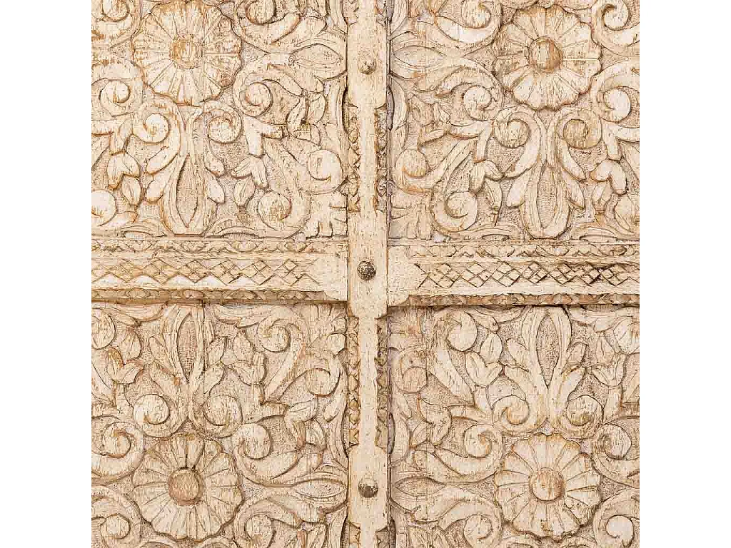 Vitrina de madera beige 89x40x190