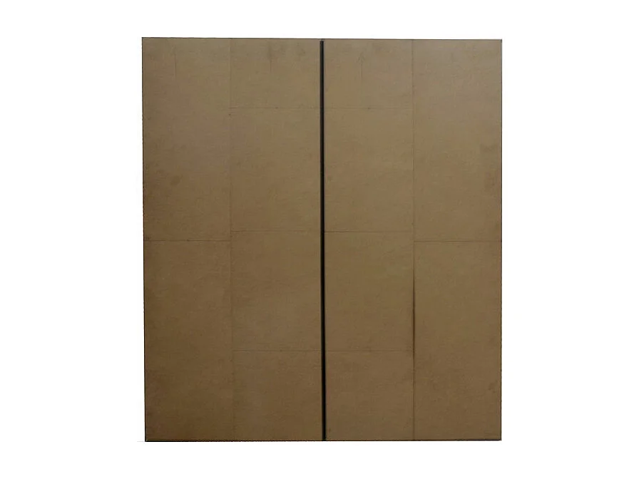 Armoire TOM – 4 portes avec miroirs – Coloris gris anthracite – L160 cm – Design moderne et grand rangement