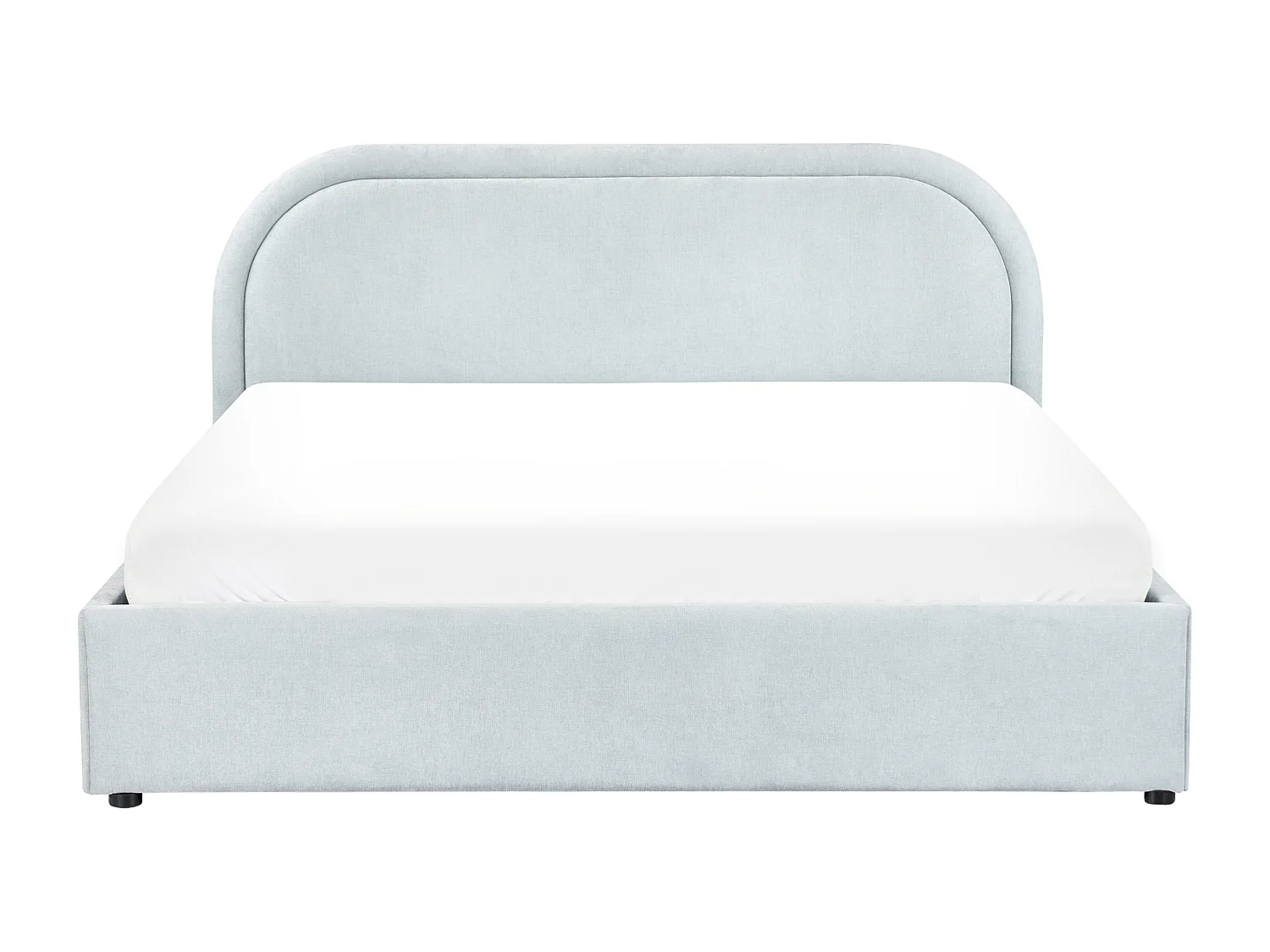 Lit ottoman Tissu QUILLIEN 160 x 200 cm Bleu clair