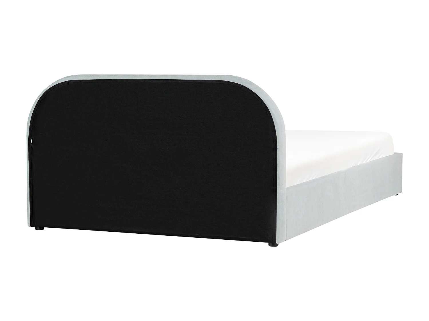 Lit ottoman Tissu QUILLIEN 160 x 200 cm Bleu clair