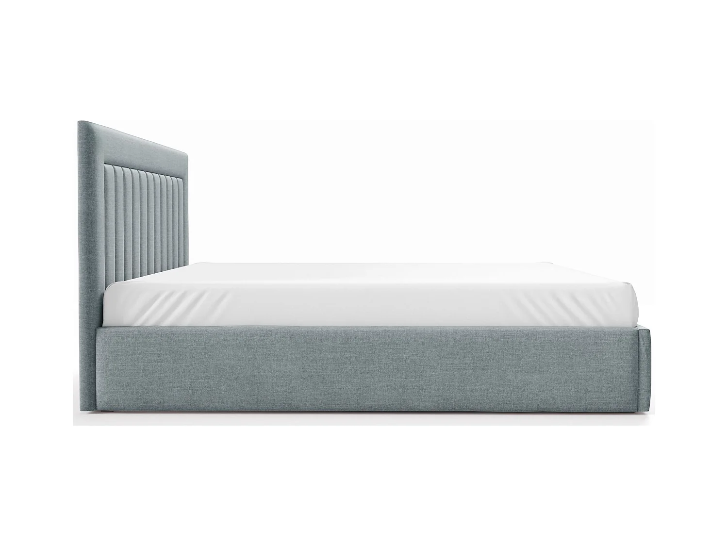 Lit avec coffre 140x200 cm - gris clair - AVERIN